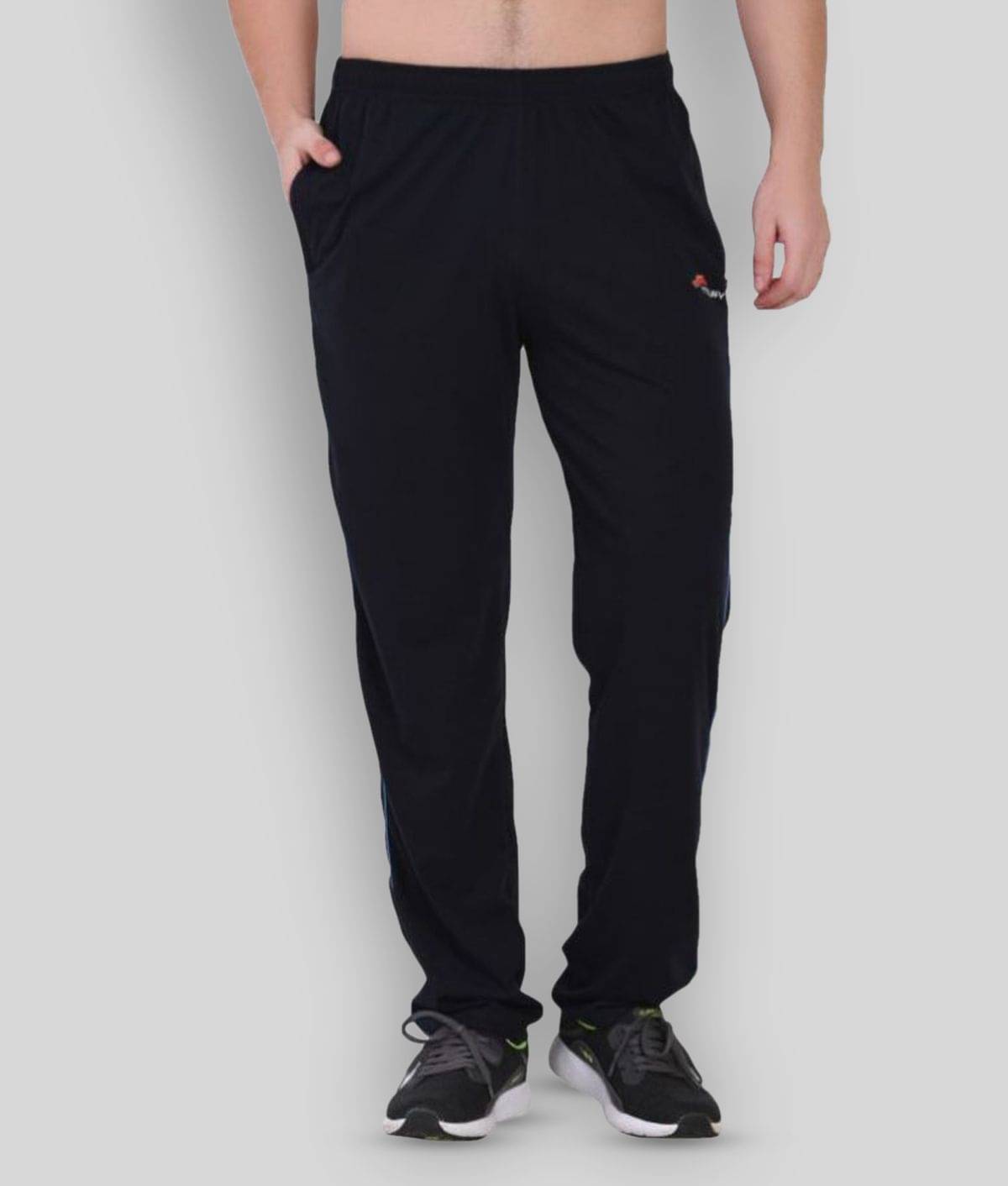 Muffy - Navy Blue Cotton Blend Men's Trackpants ( Pack of 1 ) Muffy - Navy Blue Cotton Blend Men's Trackpants ( Pack of 1 )