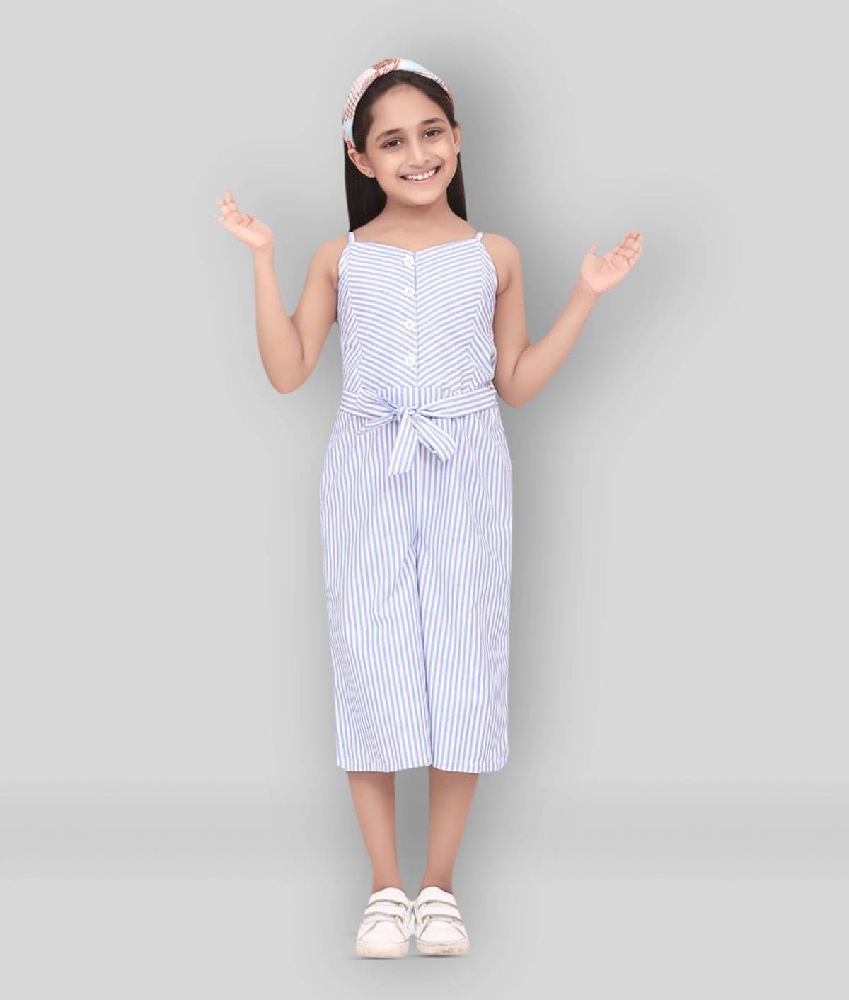     			StyleStone Girls Polyester Jumpsuit ( Pack of 1 , Blue )