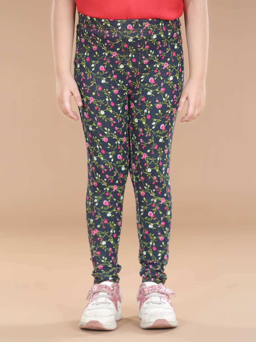    			StyleStone Pack of 1 Girls Cotton Blend Leggings ( Black )