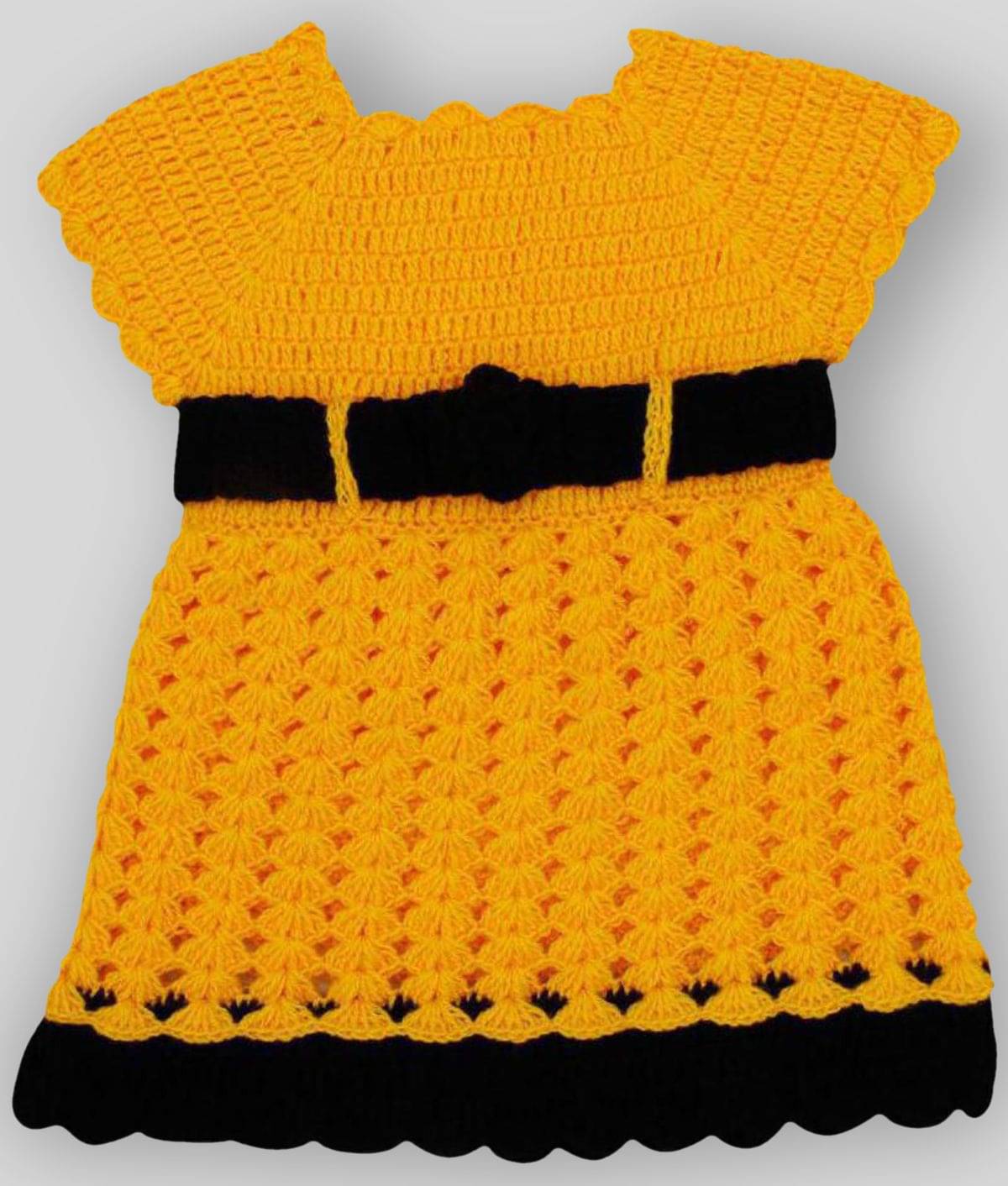     			The Creators Yellow Wollen Frock For Baby Girl ( 06-12 Months )