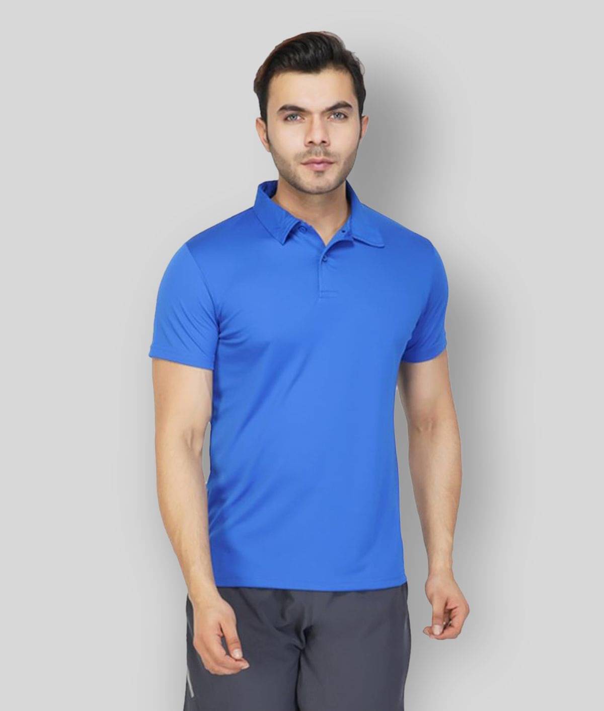 Vector X Blue Polyester Polo T-Shirt Single Pack Vector X Blue Polyester Polo T-Shirt Single Pack