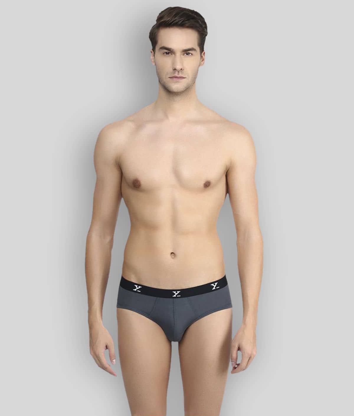 XYXX Pack of 2 Modal Briefs For Men's ( Black )