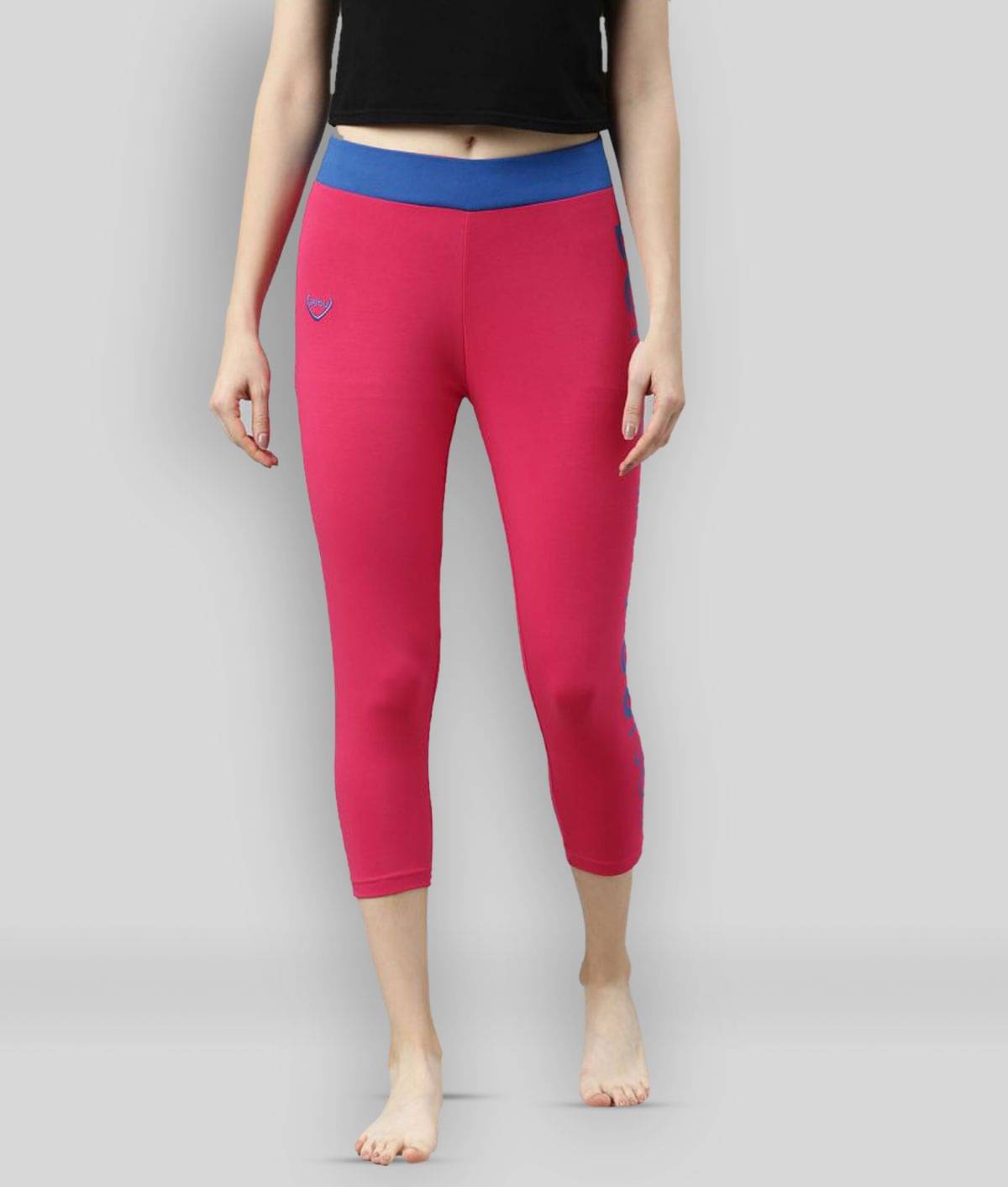     			Zebu - Pink Cotton Blend Skinny Fit Women's Casual Pants  ( Pack of 1 )