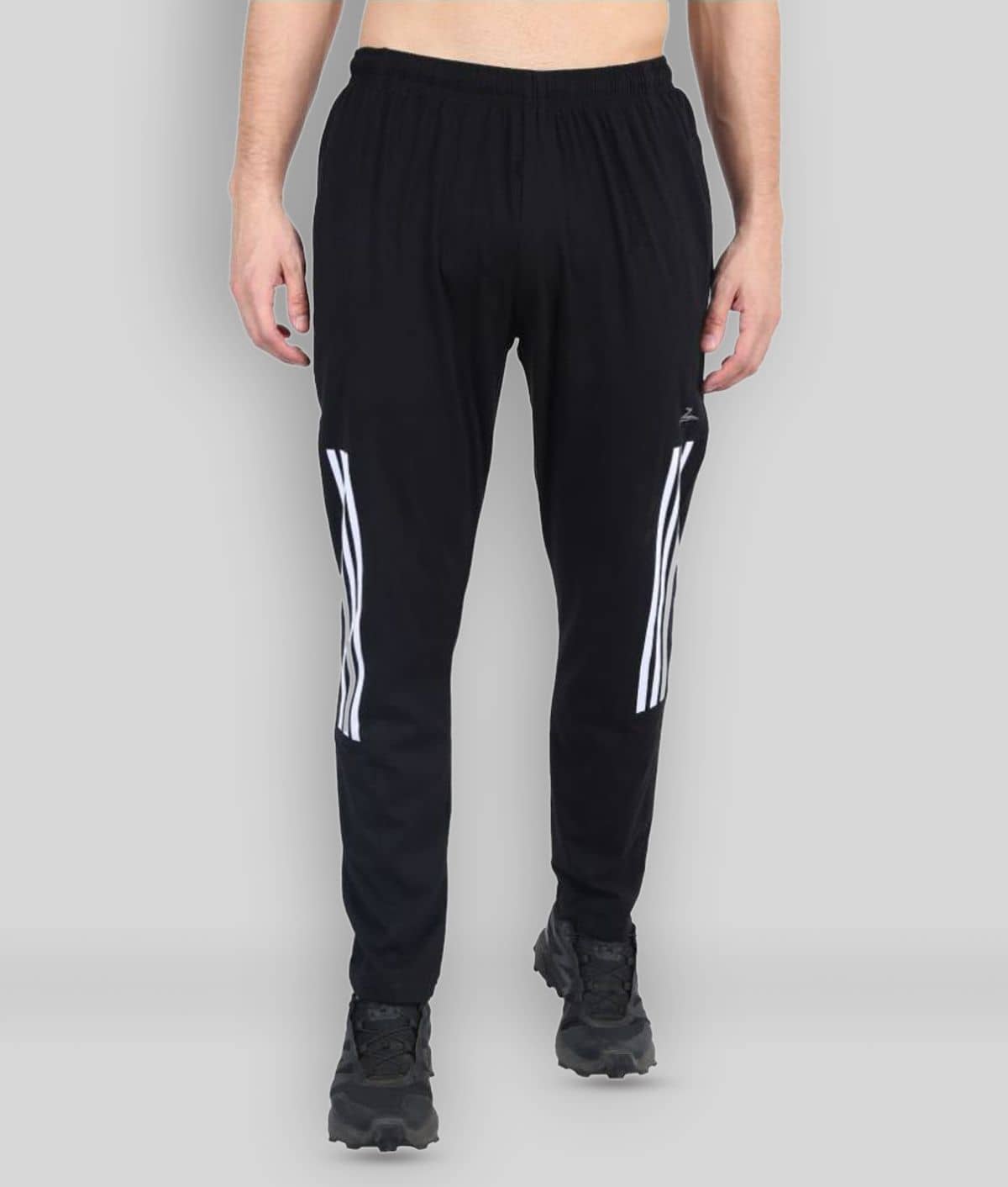 Zeffit - Black Cotton Blend Men's Sports Trackpants ( Pack of 1 ) - Track Pants | Buy online on ZillyBuy