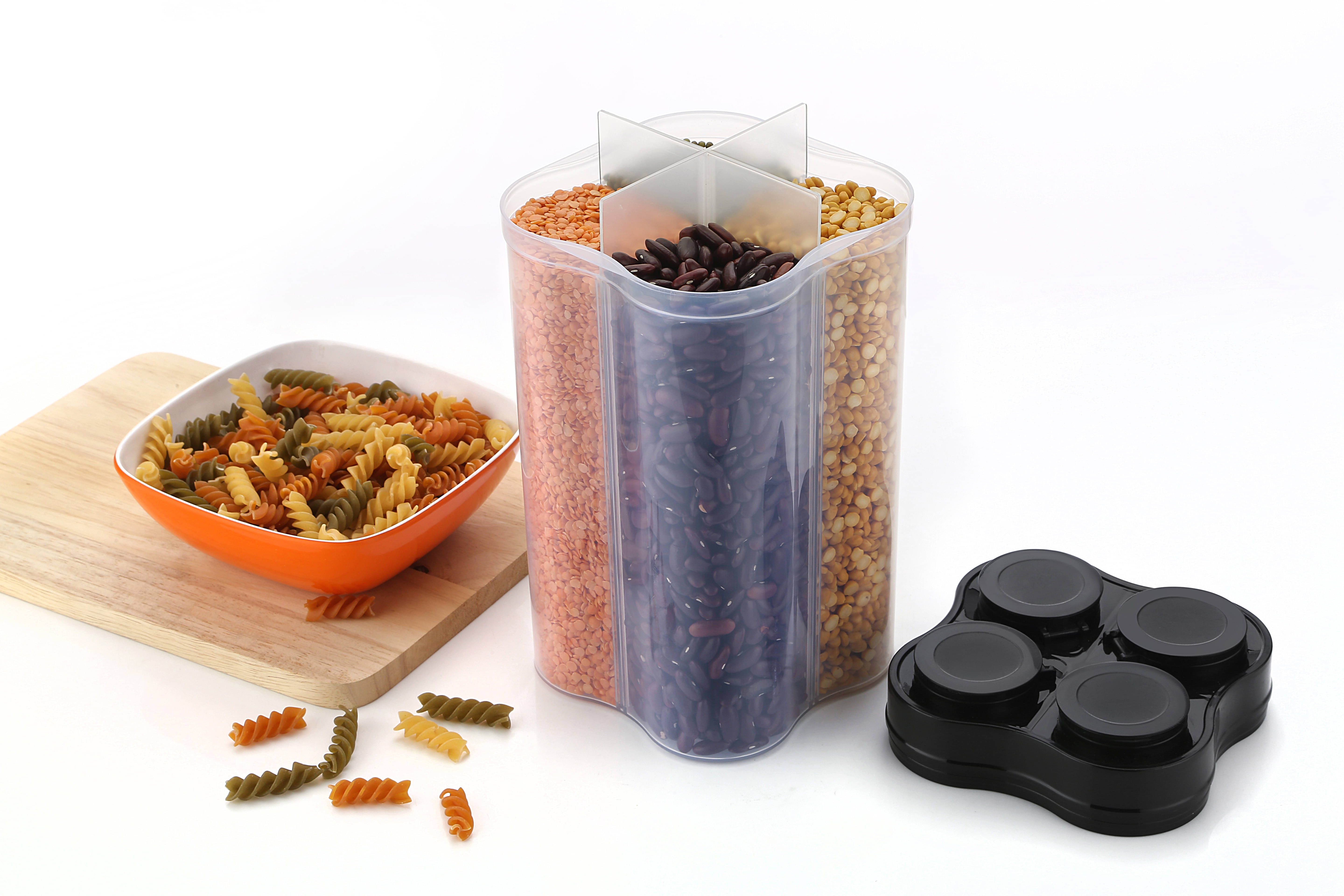     			Analog kitchenware - Black Polyproplene Spice Container ( Pack of 1 )