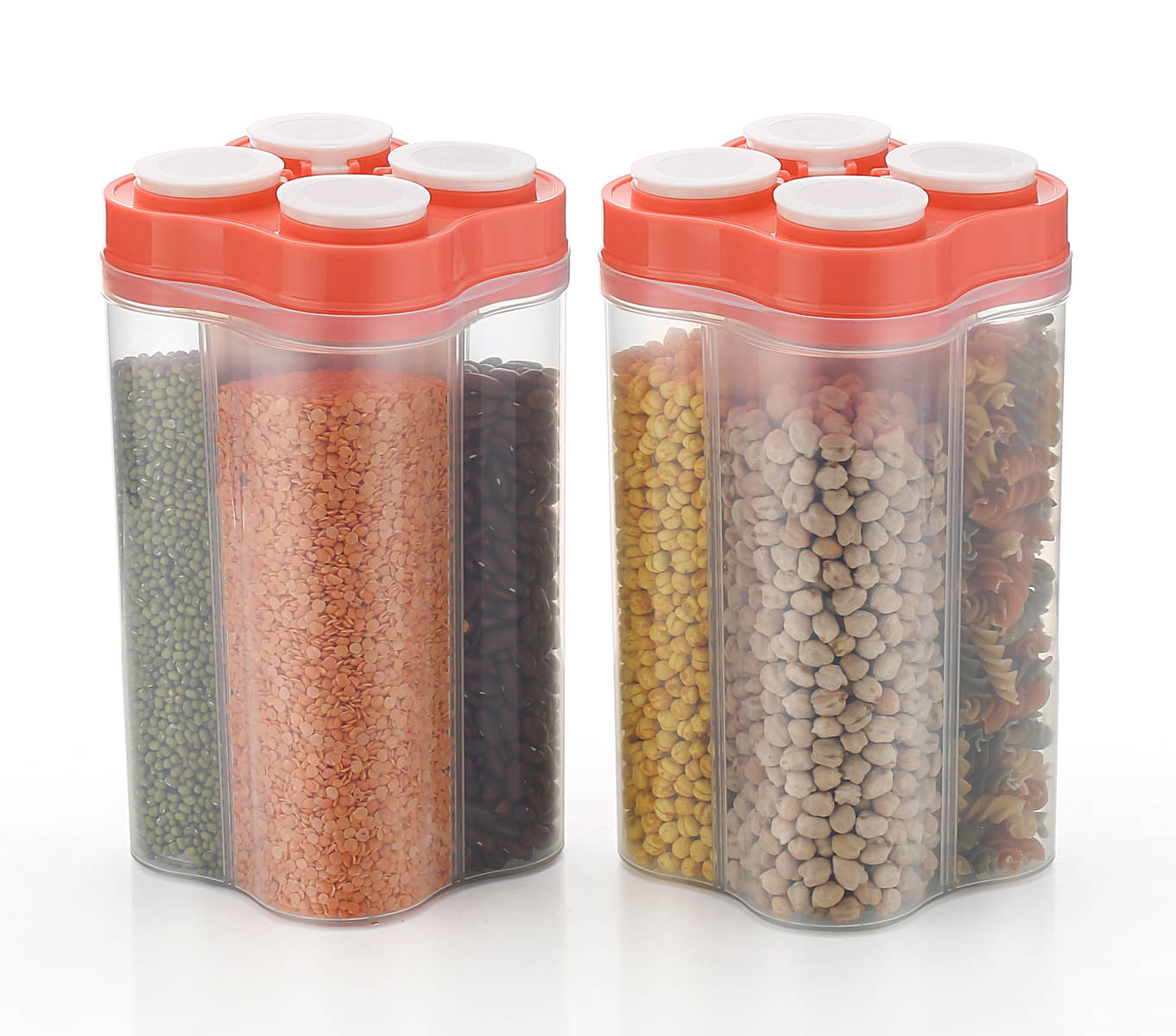 Analog kitchenware - Pink Polyproplene Dal Container ( Pack of 2 ) Analog kitchenware - Pink Polyproplene Dal Container ( Pack of 2 )