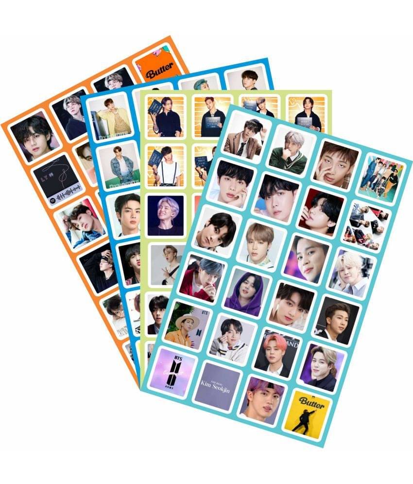 BTS Army Net Image Vinyl Switch Board Sticker - Pack of 4 BTS Army Net Image Vinyl Switch Board Sticker - Pack of 4