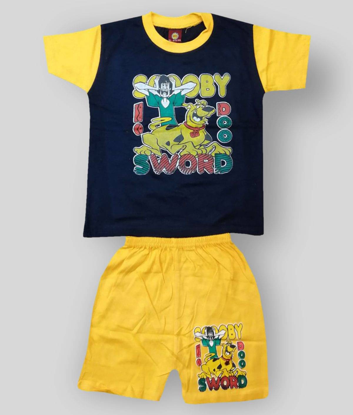     			Baby Boys Casual T-shirt Shorts  (Dark Blue)