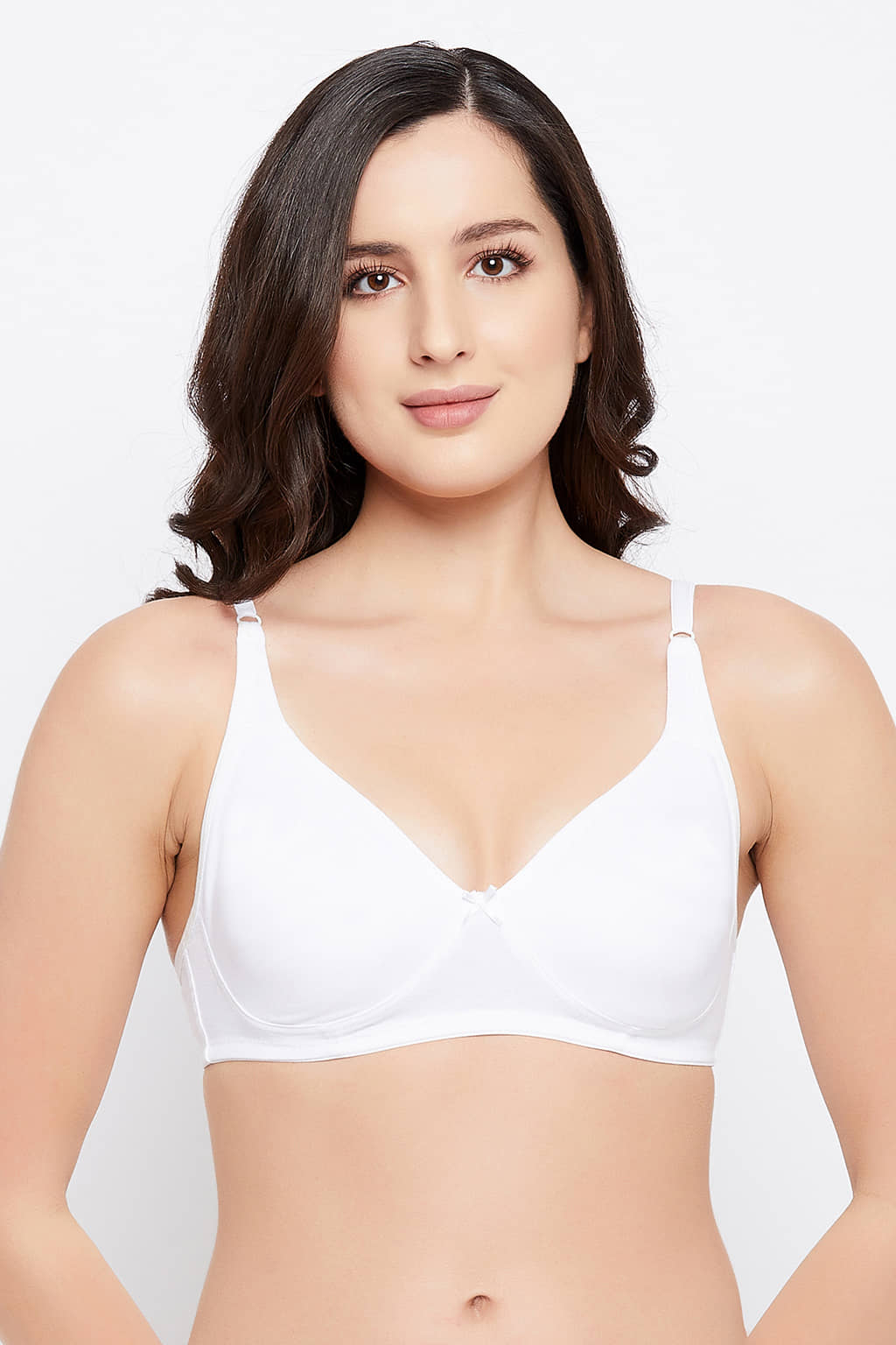 Clovia Cotton Non Padded Women's T-Shirt Bra ( White )