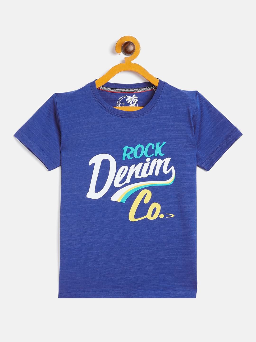     			Duke Pack of 1 Boys Cotton Blend T-Shirt ( Blue )