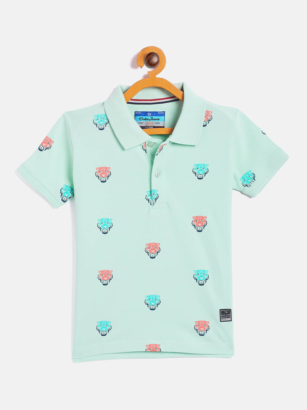     			Duke Pack of 1 Boys Cotton Blend T-Shirt ( Green )