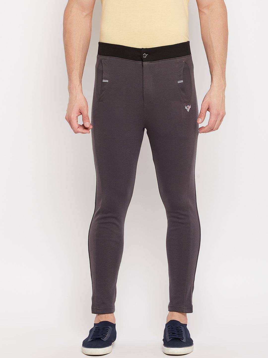 Duke - Grey Cotton Blend Men's Trackpants ( Pack of 1 ) Duke - Grey Cotton Blend Men's Trackpants ( Pack of 1 )