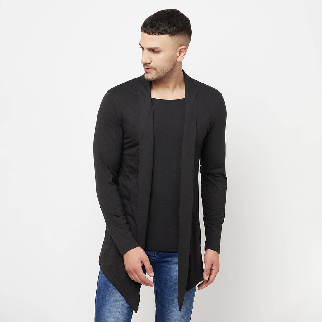 Glito - Black Cotton Blend Men's Cardigan Sweater ( Pack of 1 ) Glito - Black Cotton Blend Men's Cardigan Sweater ( Pack of 1 )