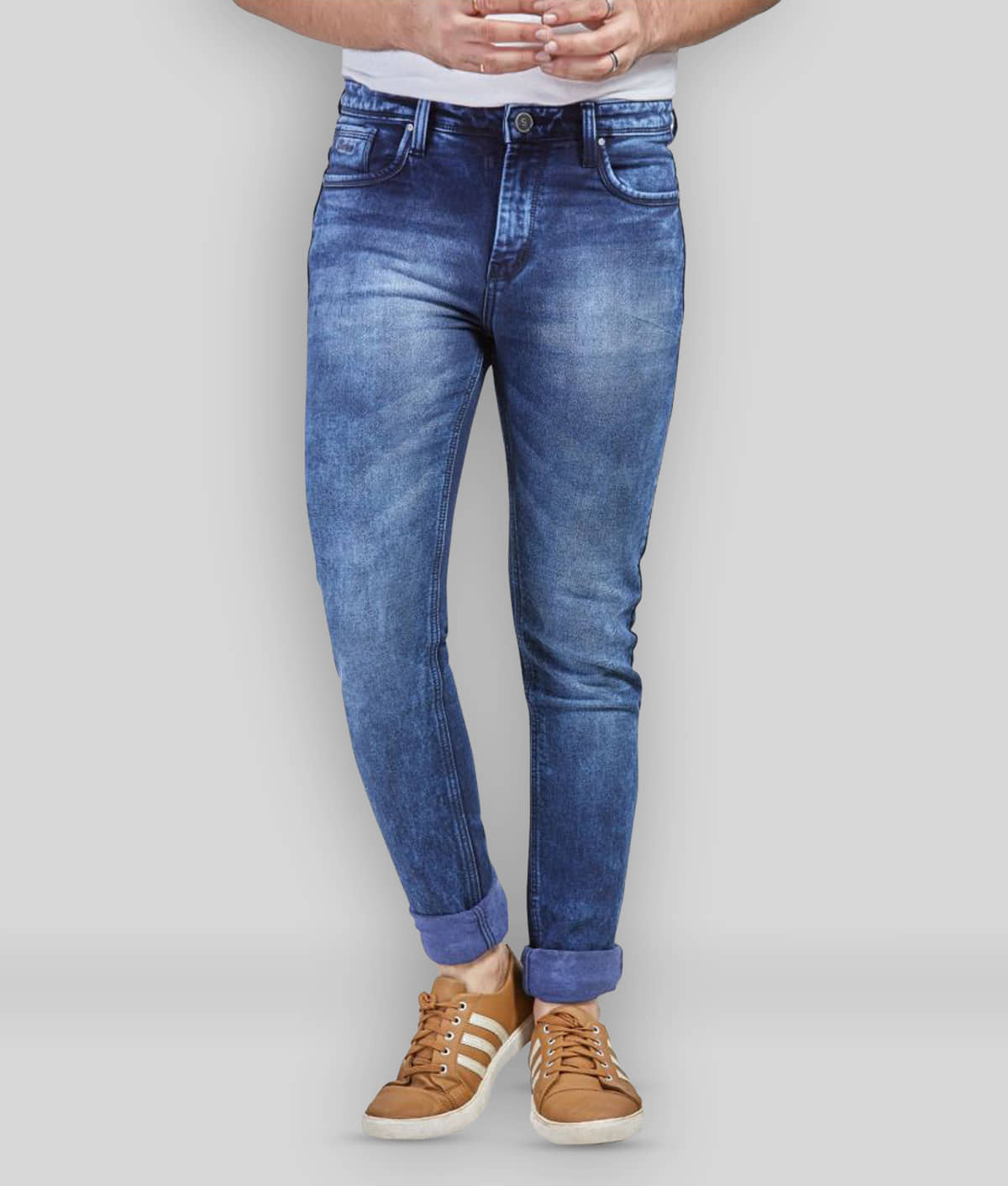 HASASI JEANS - Indigo Blue 100% Cotton Regular Fit Men's Jeans ( Pack of 1 ) - Jeans | Buy online on ZillyBuy