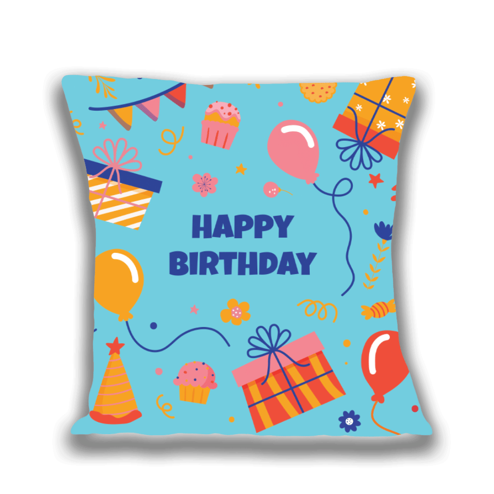     			Ros - Blue Gifting Printed Cushion