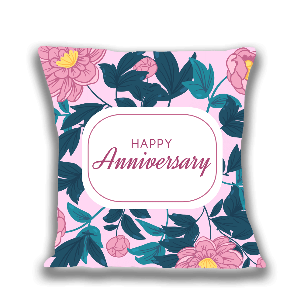     			Ros - Pink Gifting Printed Cushion
