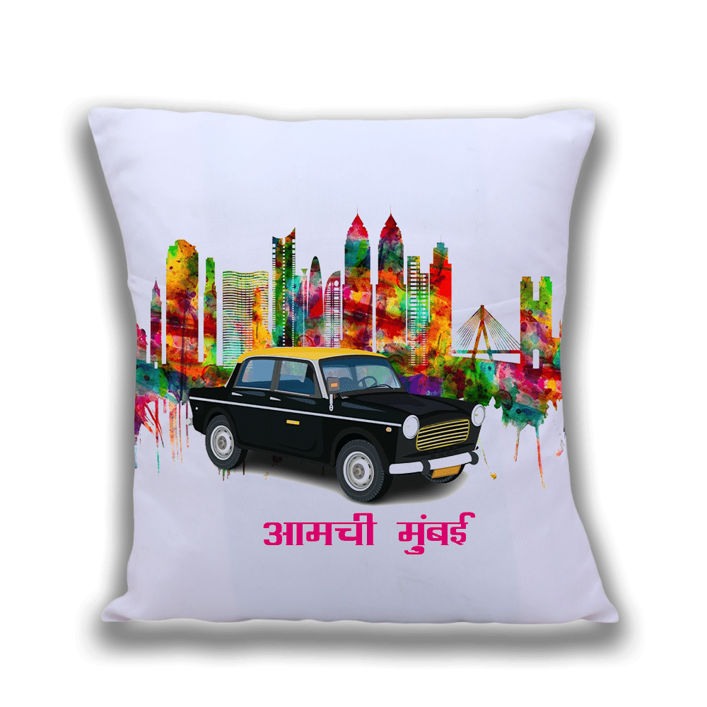     			Ros - White Gifting Printed Cushion