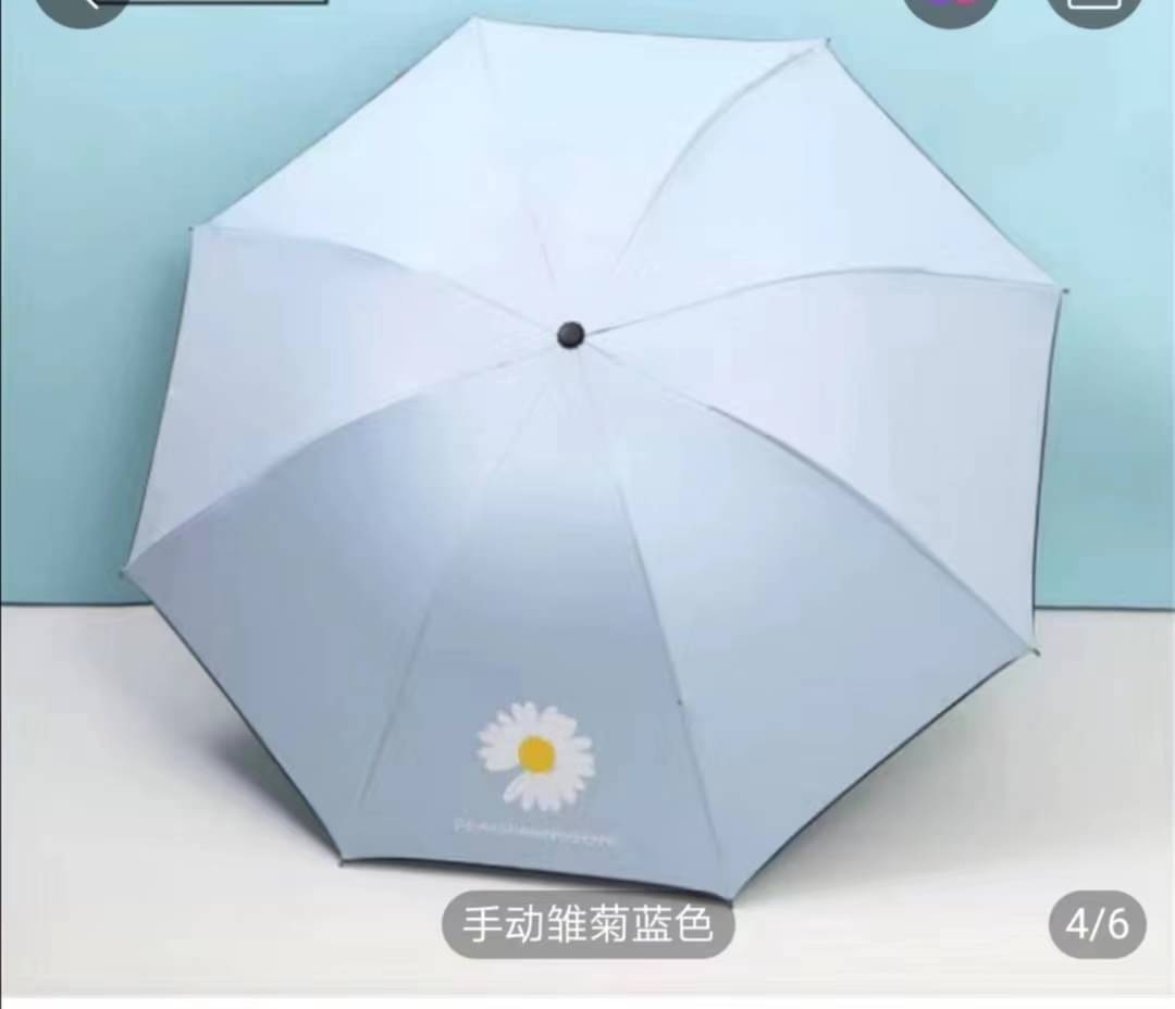     			KEKEMI Blue 3 Fold Umbrella