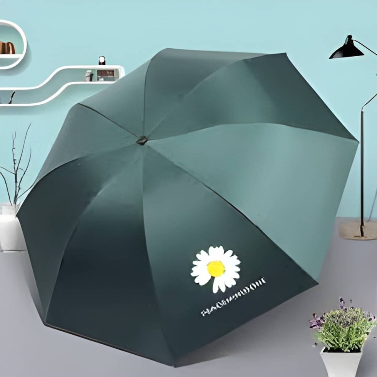     			KEKEMI Green 3 Fold Umbrella