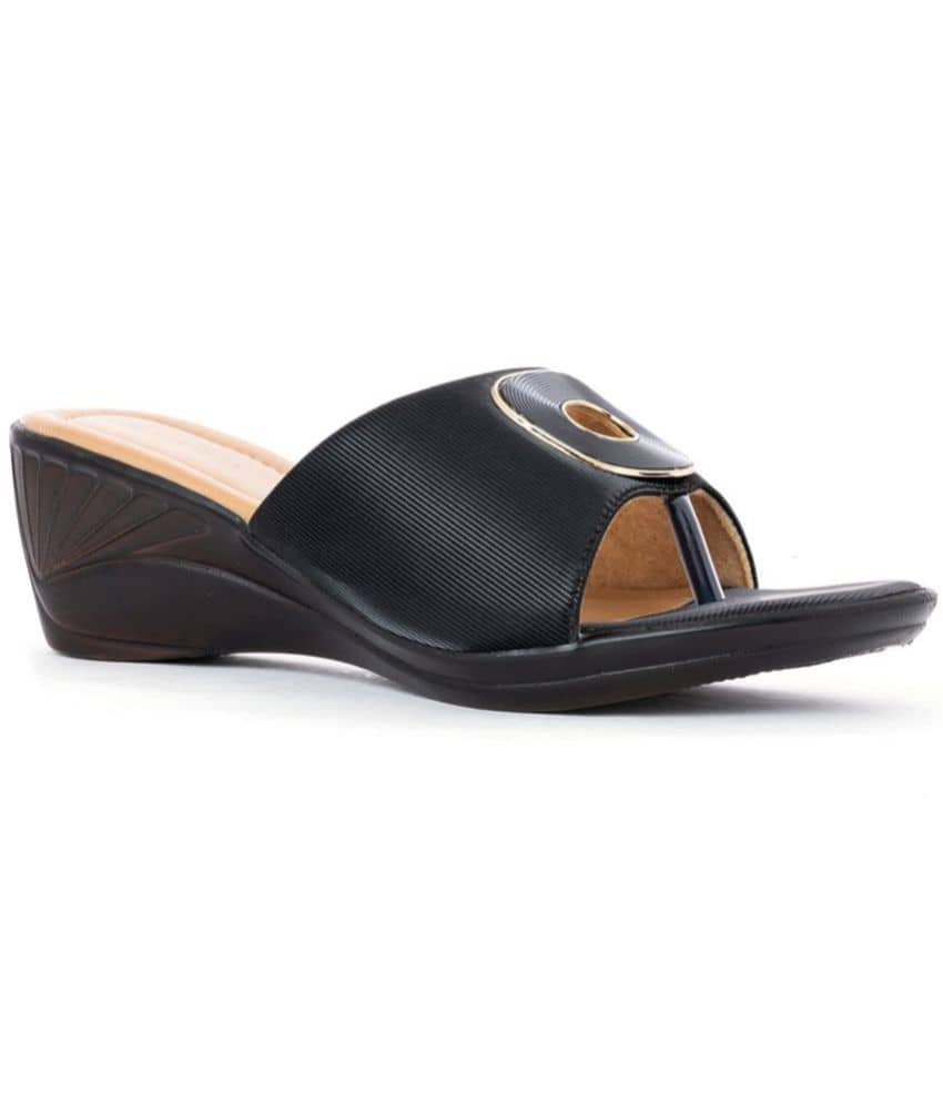 KHADIM - Black Women's Slip On Heels - Heels | Buy online on ZillyBuy
