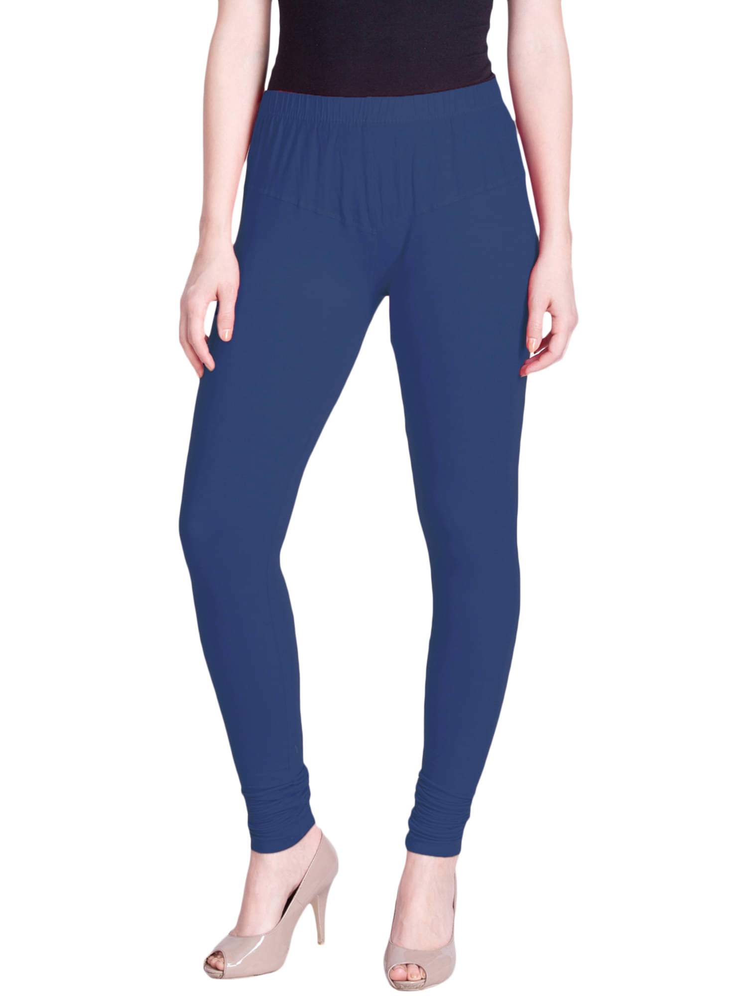     			Lux Lyra - Blue Cotton Women's Leggings ( Pack of 1 )
