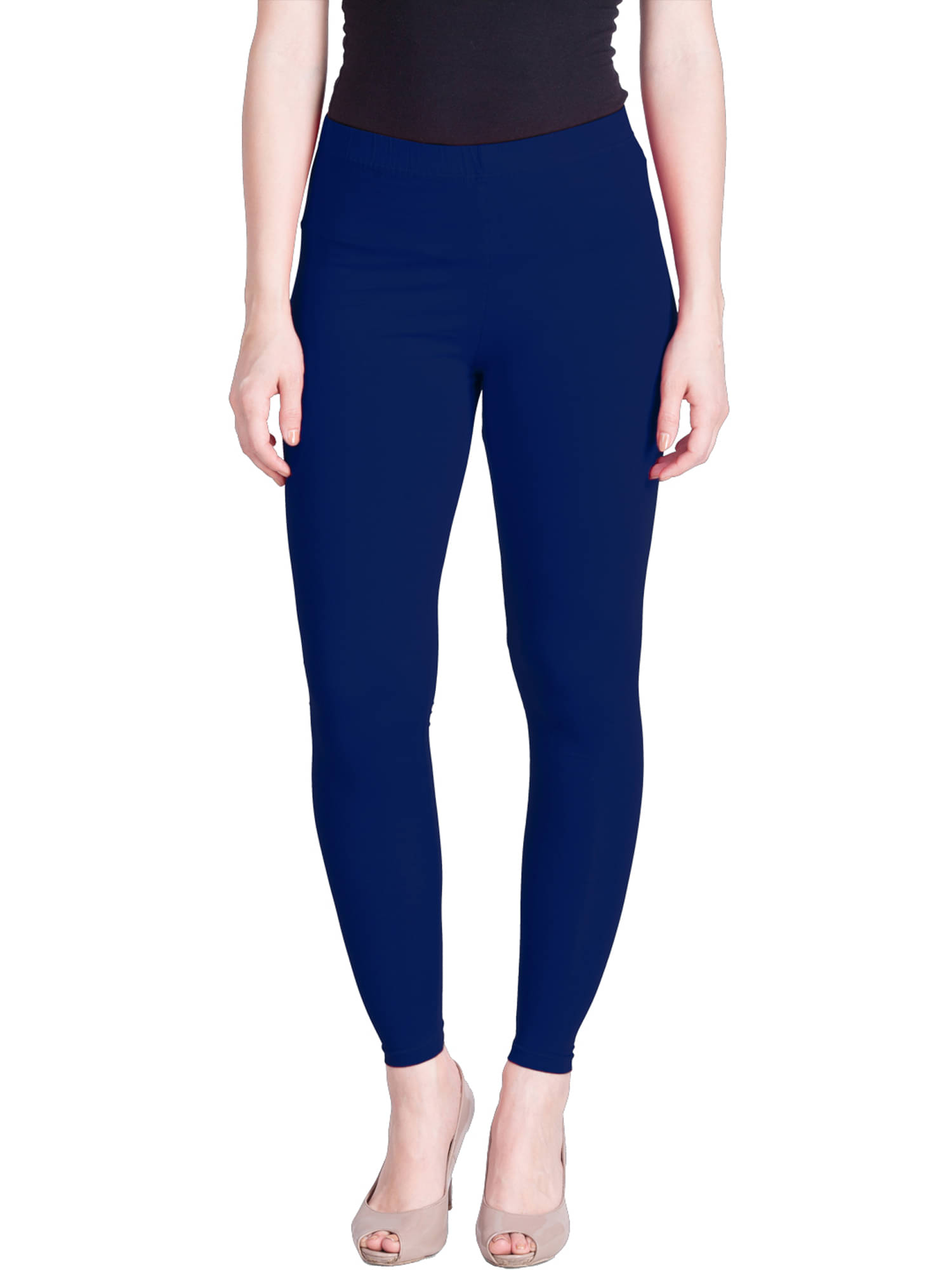    			Lux Lyra - Blue Cotton Women's Leggings ( Pack of 1 )