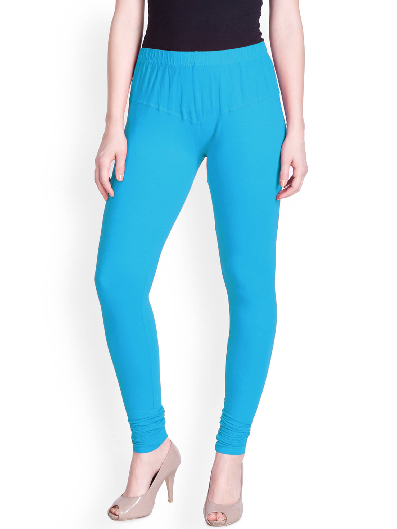     			Lux Lyra - Blue Cotton Women's Leggings ( Pack of 1 )