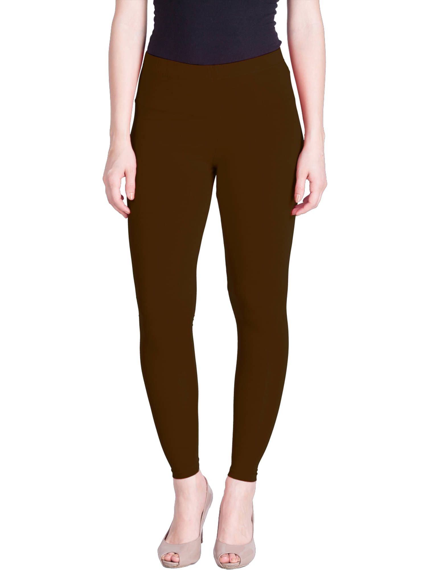     			Lux Lyra - Brown Cotton Women's Leggings ( Pack of 1 )