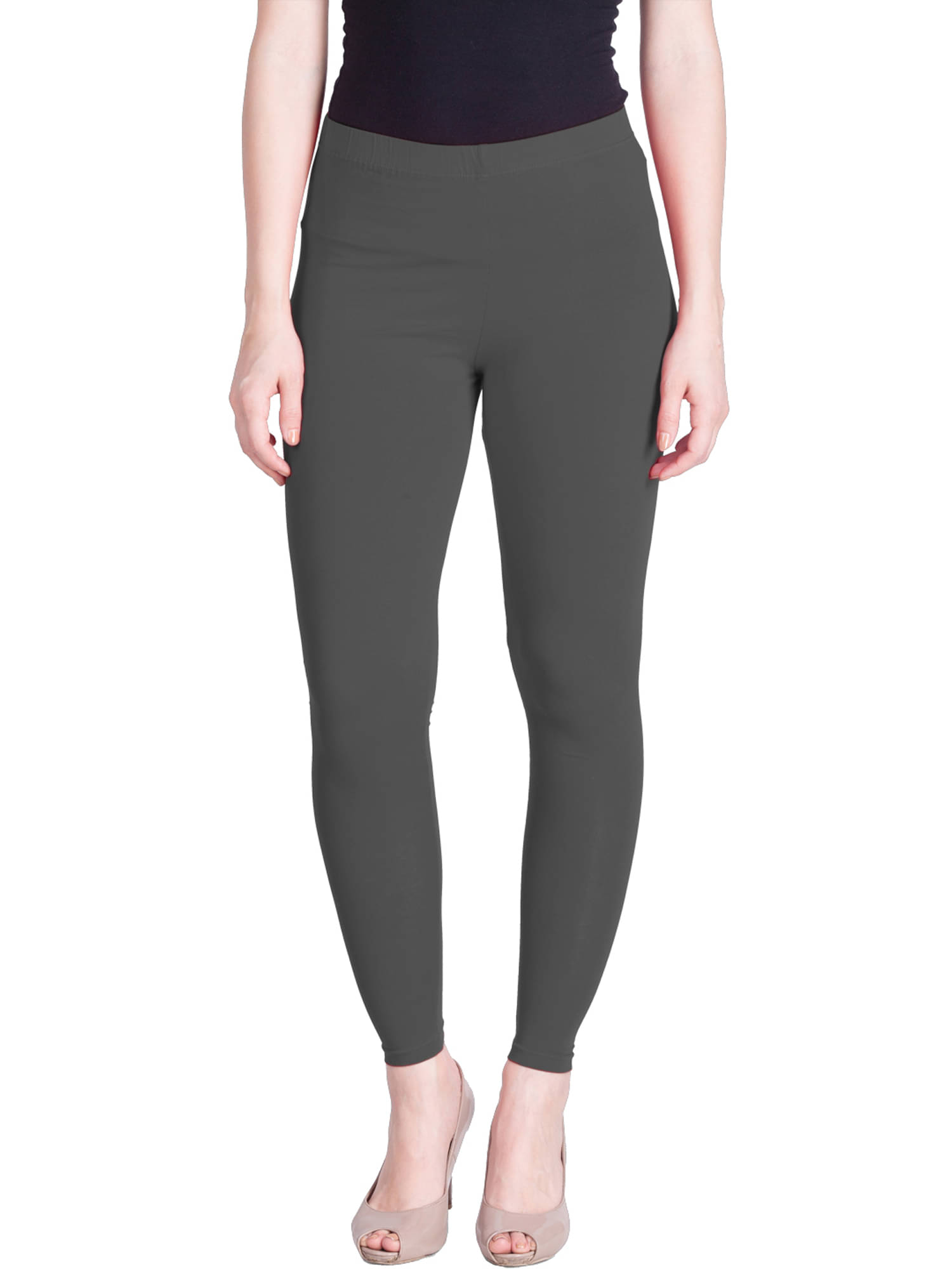     			Lux Lyra - Dark Grey Cotton Women's Leggings ( Pack of 1 )