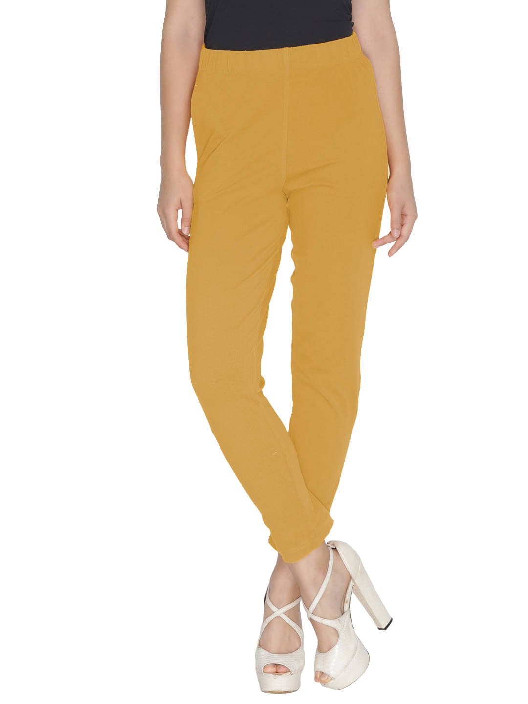     			Lux Lyra - Khaki Cotton Women's Leggings ( Pack of 1 )