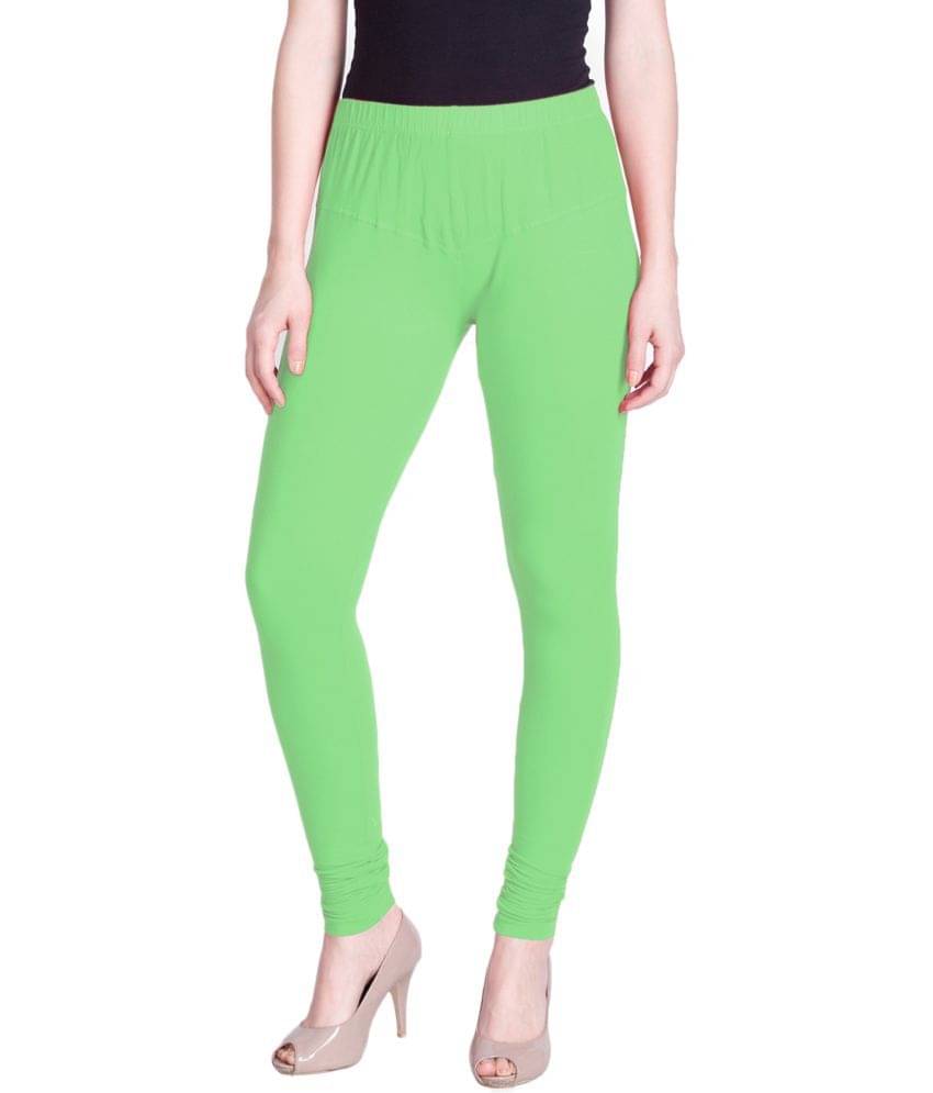     			Lux Lyra - Lime Green Cotton Women's Leggings ( Pack of 1 )