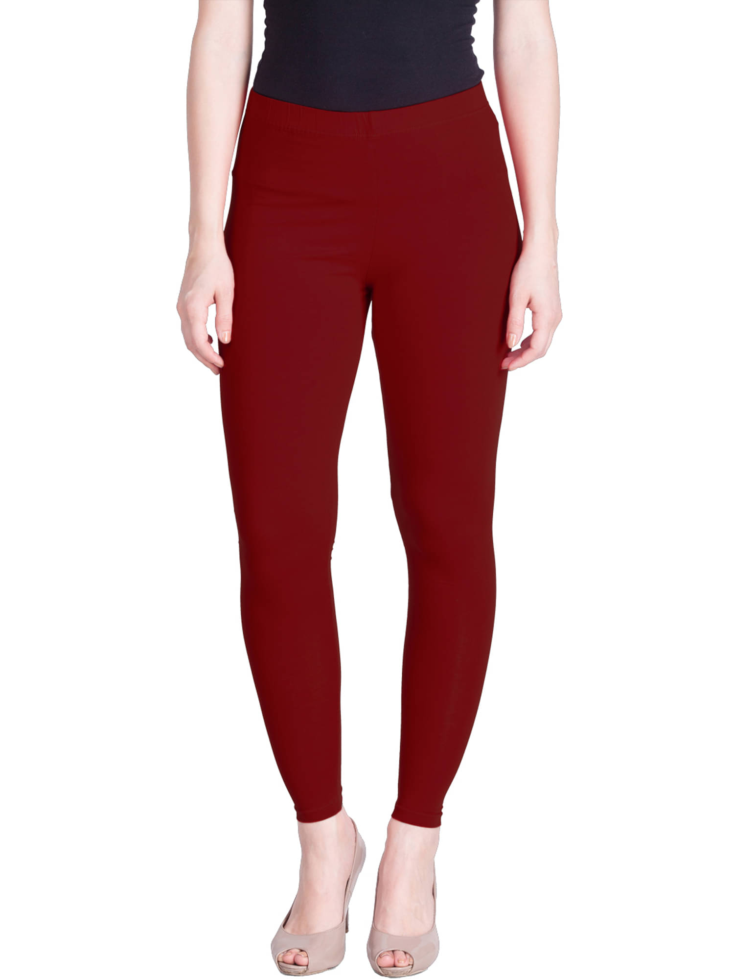    			Lux Lyra - Maroon Cotton Women's Leggings ( Pack of 1 )