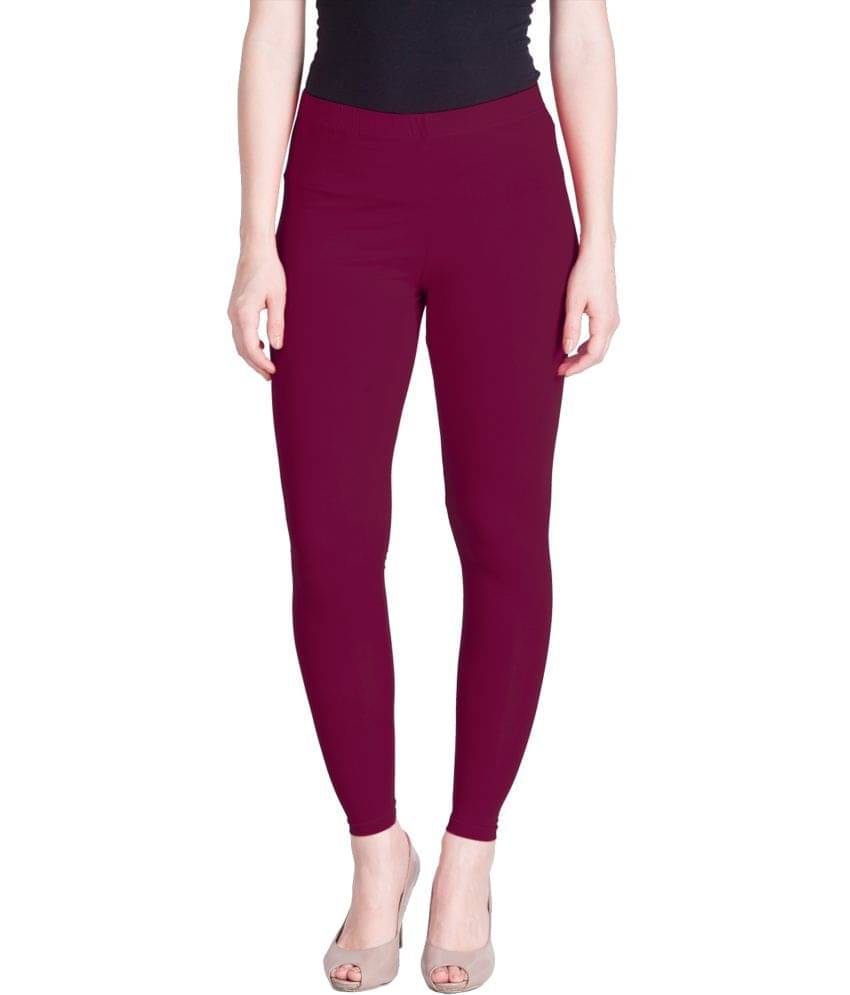     			Lux Lyra - Mauve Cotton Women's Leggings ( Pack of 1 )