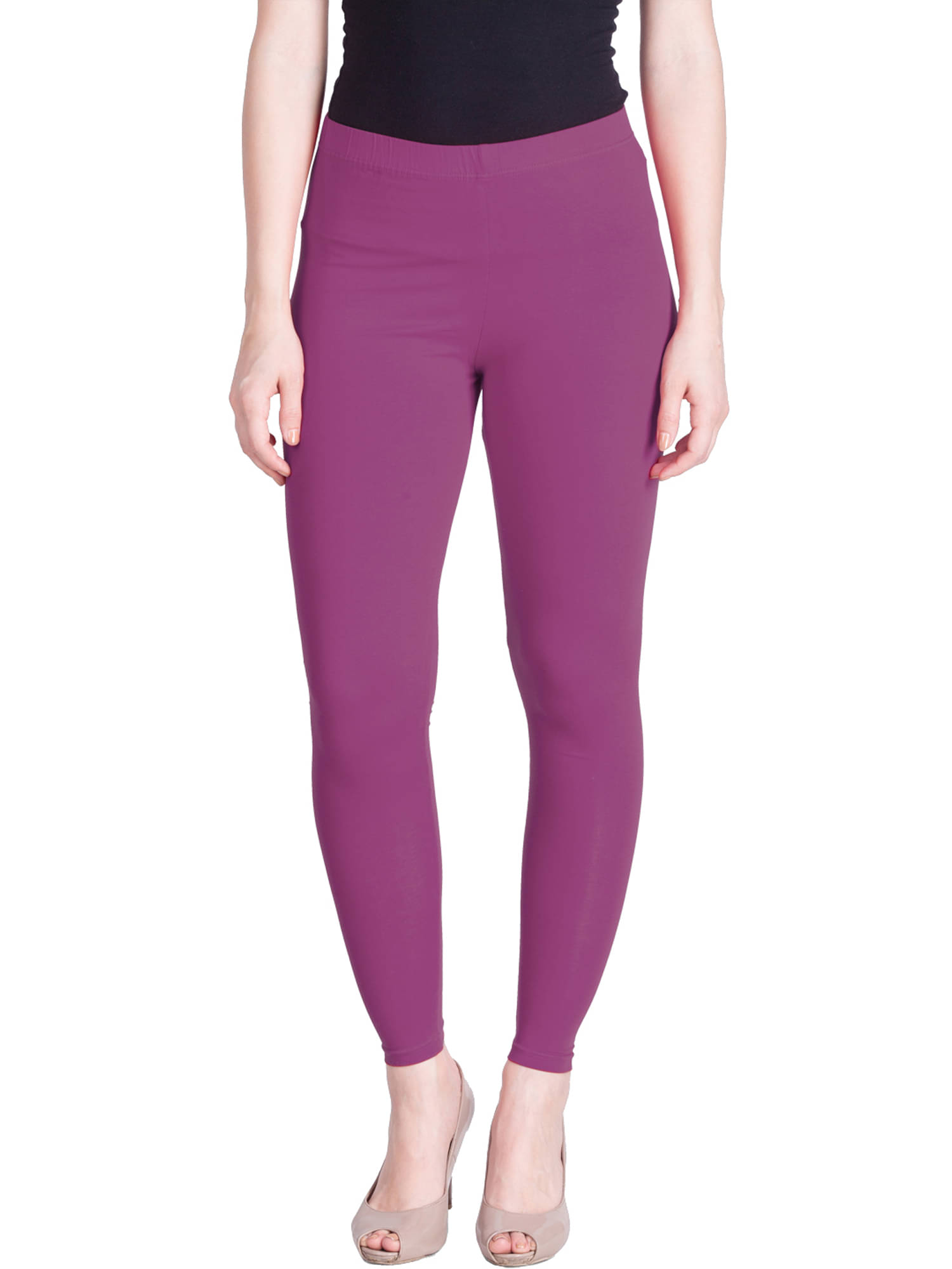     			Lux Lyra - Mauve Cotton Women's Leggings ( Pack of 1 )