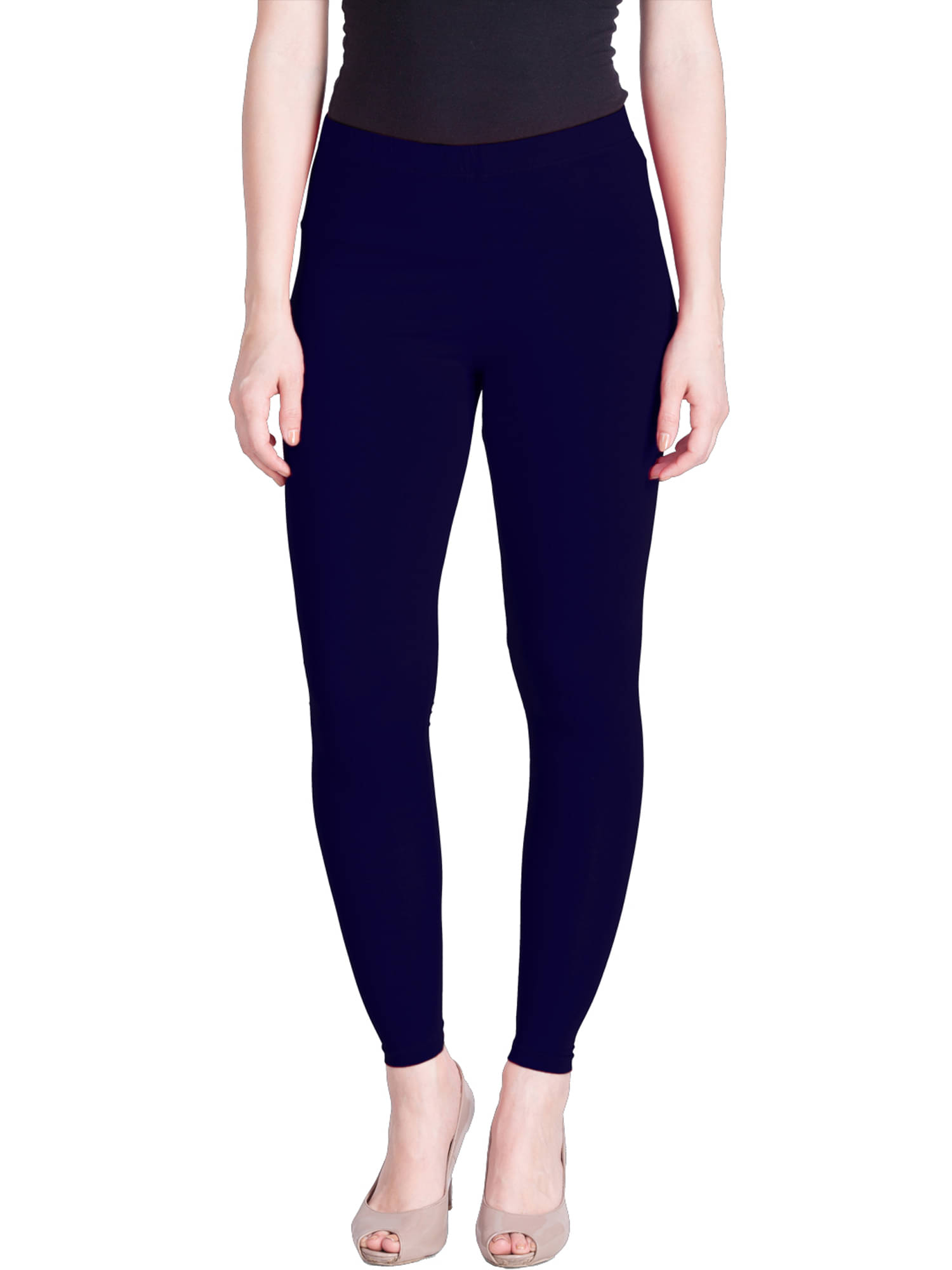     			Lux Lyra - Navy Blue Cotton Women's Leggings ( Pack of 1 )