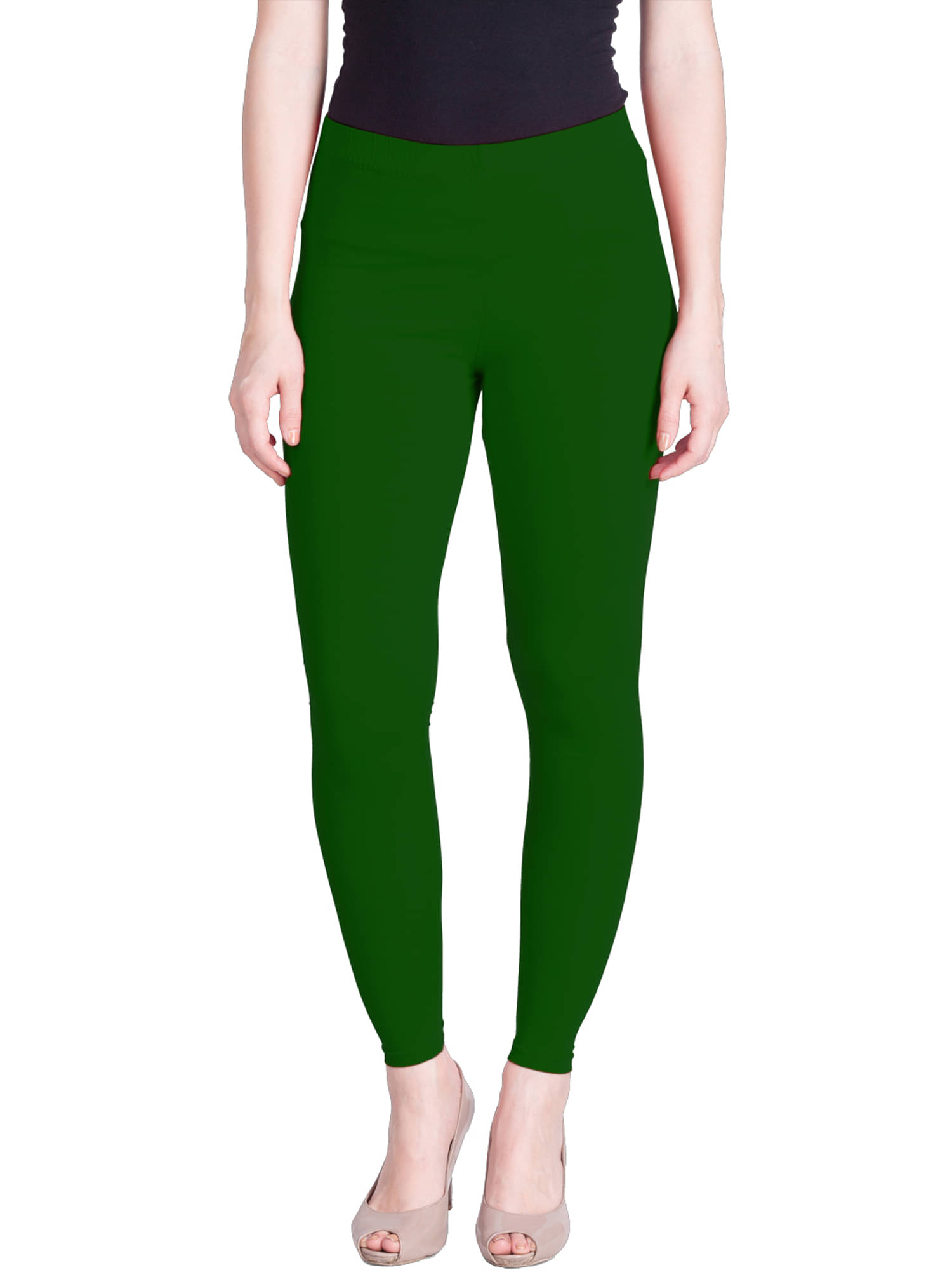     			Lux Lyra - Olive Cotton Women's Leggings ( Pack of 1 )
