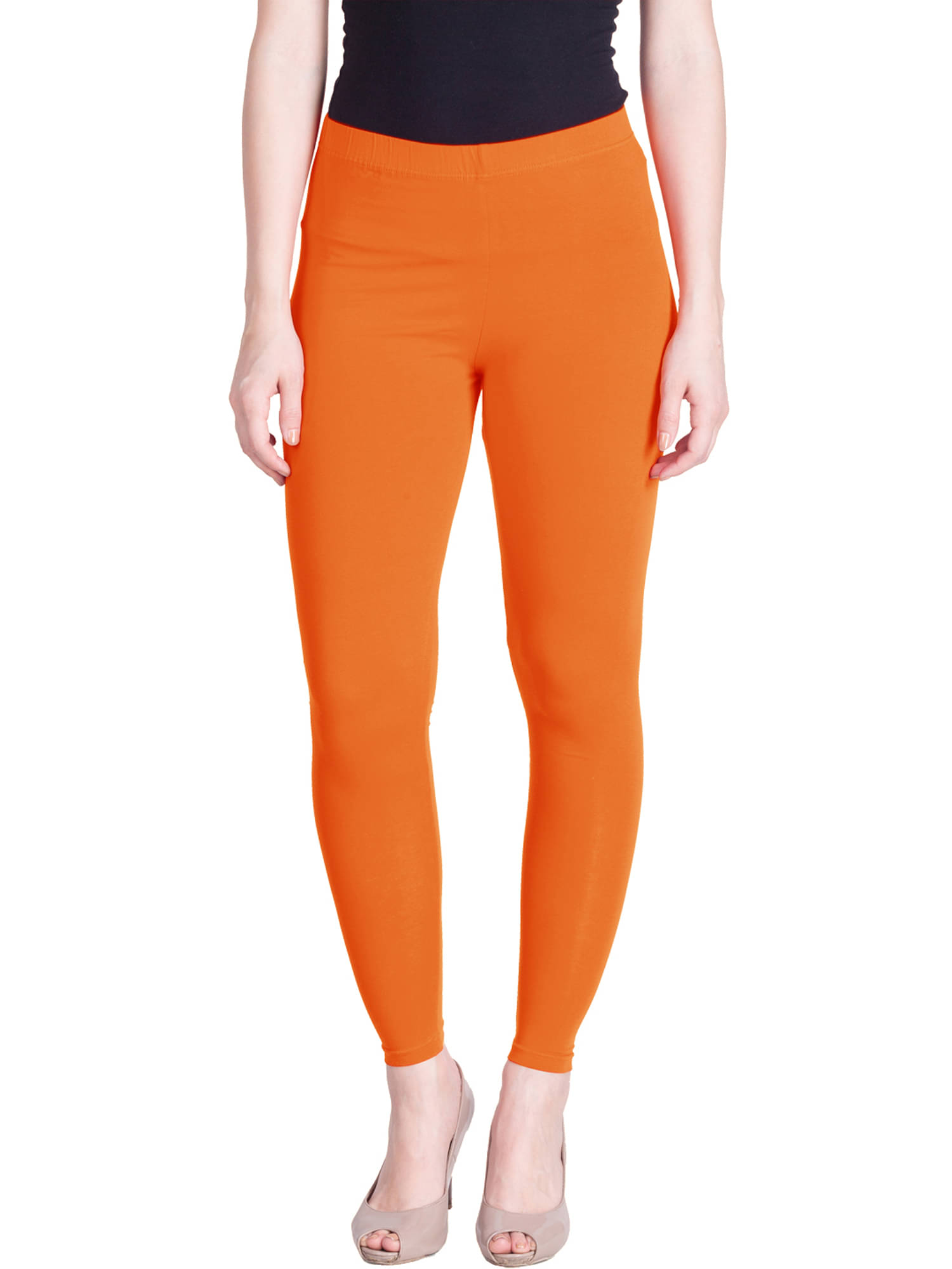     			Lux Lyra - Orange Cotton Women's Leggings ( Pack of 1 )