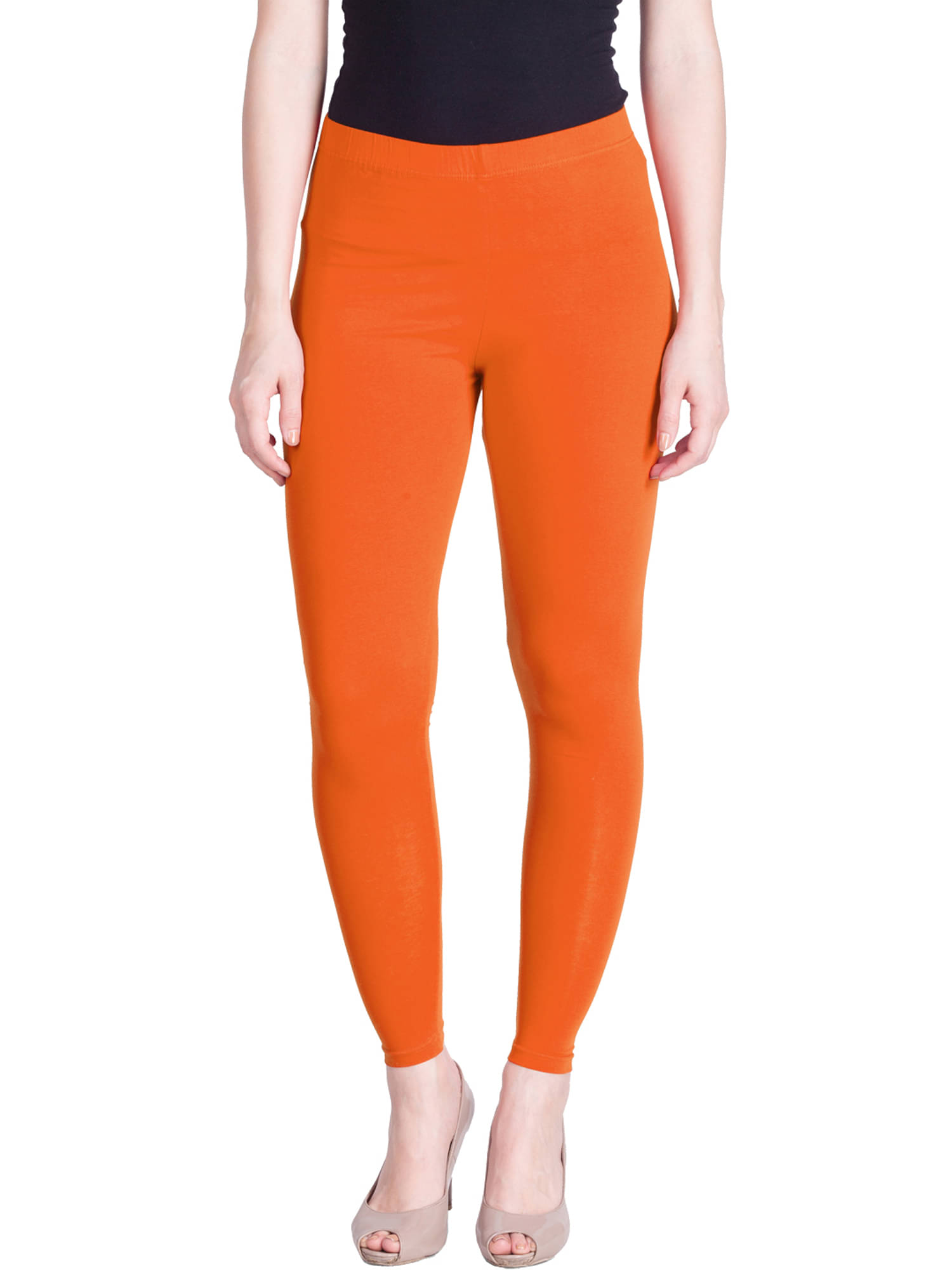     			Lux Lyra - Orange Cotton Women's Leggings ( Pack of 1 )