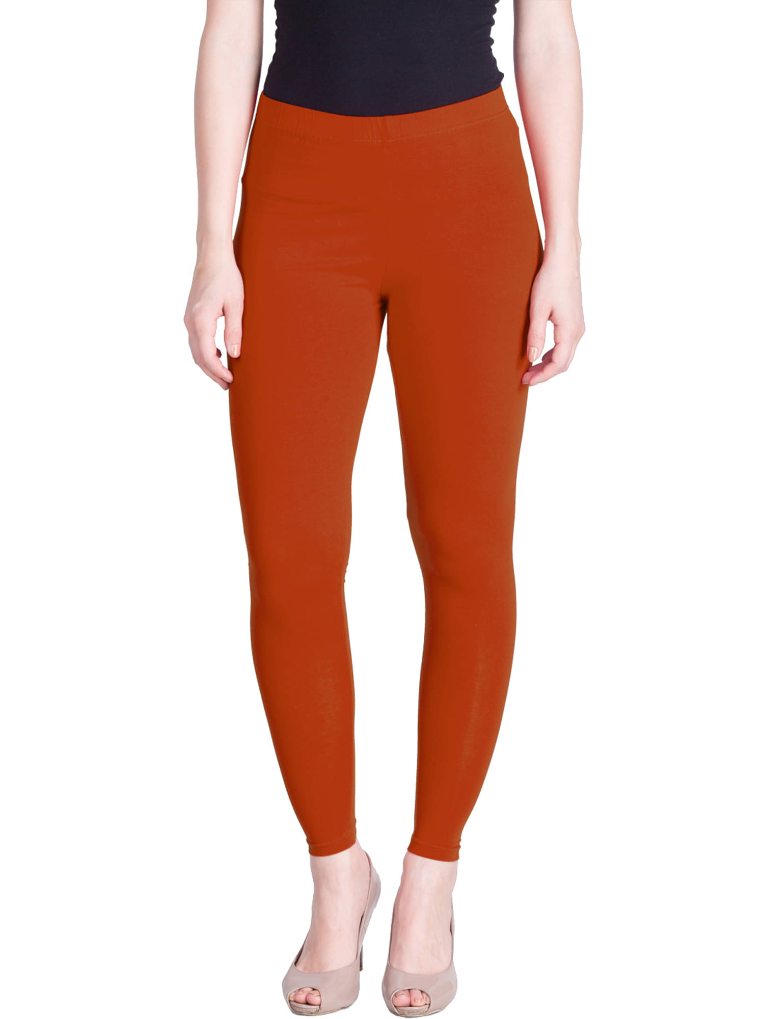     			Lux Lyra - Orange Cotton Women's Leggings ( Pack of 1 )