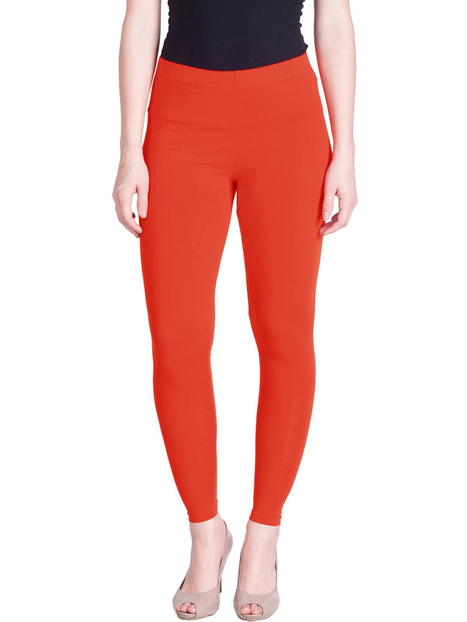     			Lux Lyra - Orange Cotton Women's Leggings ( Pack of 1 )