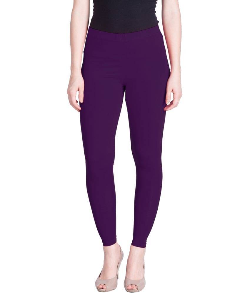 Lux Lyra - Purple Cotton Women's Leggings ( Pack of 1 )     			Lux Lyra - Purple Cotton Women's Leggings ( Pack of 1 )