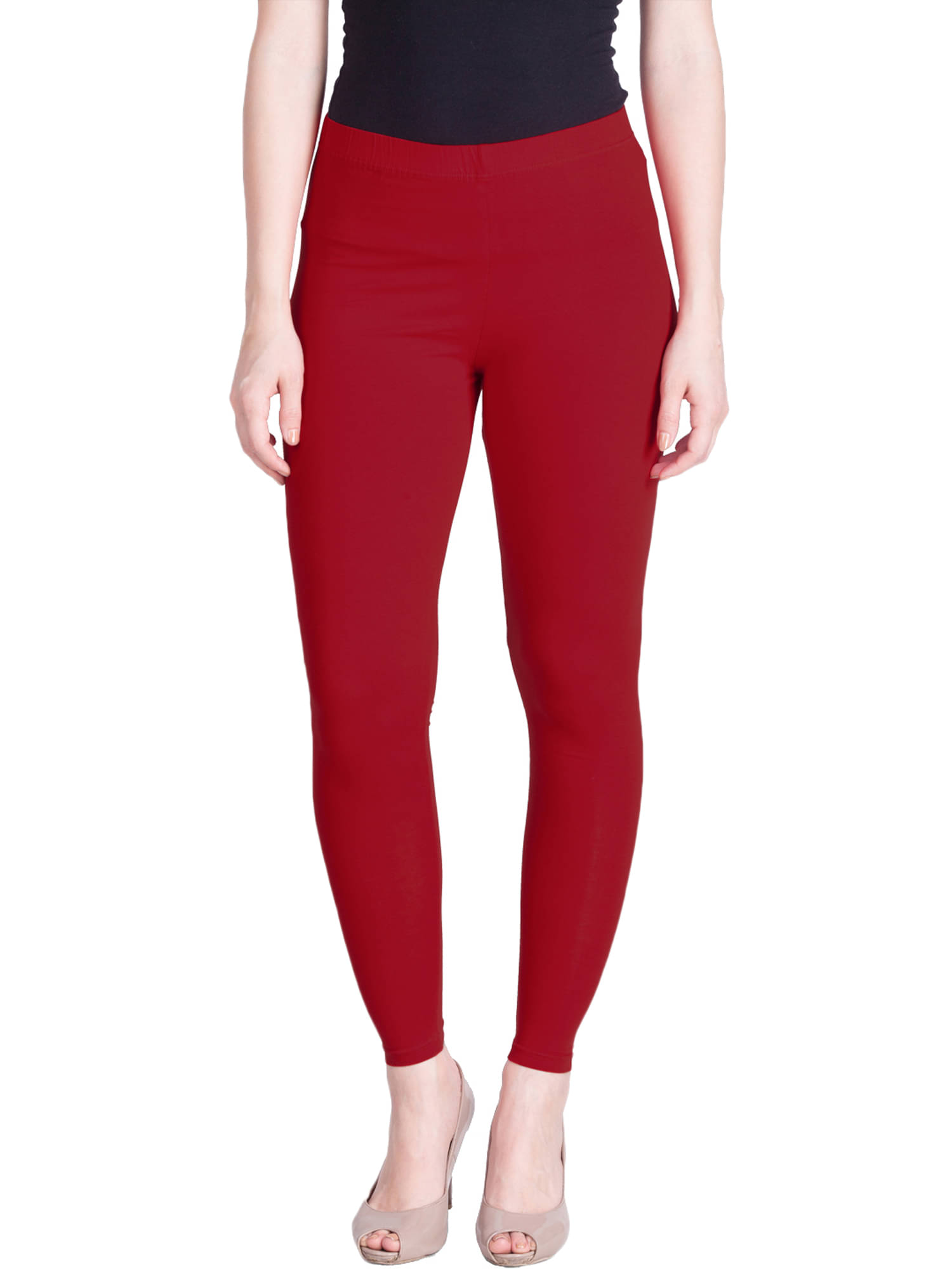     			Lux Lyra - Red Cotton Women's Leggings ( Pack of 1 )