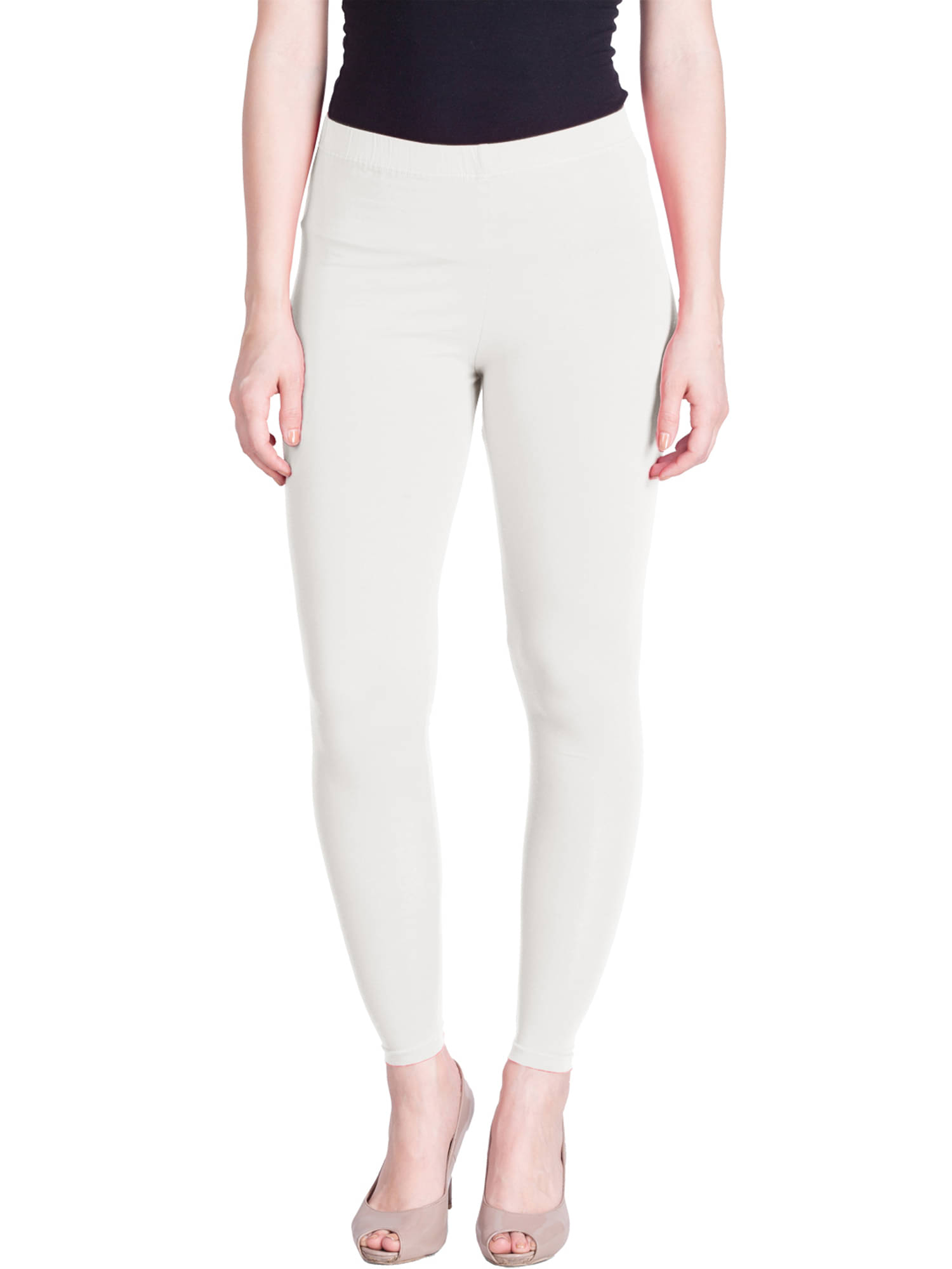     			Lux Lyra - White Cotton Women's Leggings ( Pack of 1 )