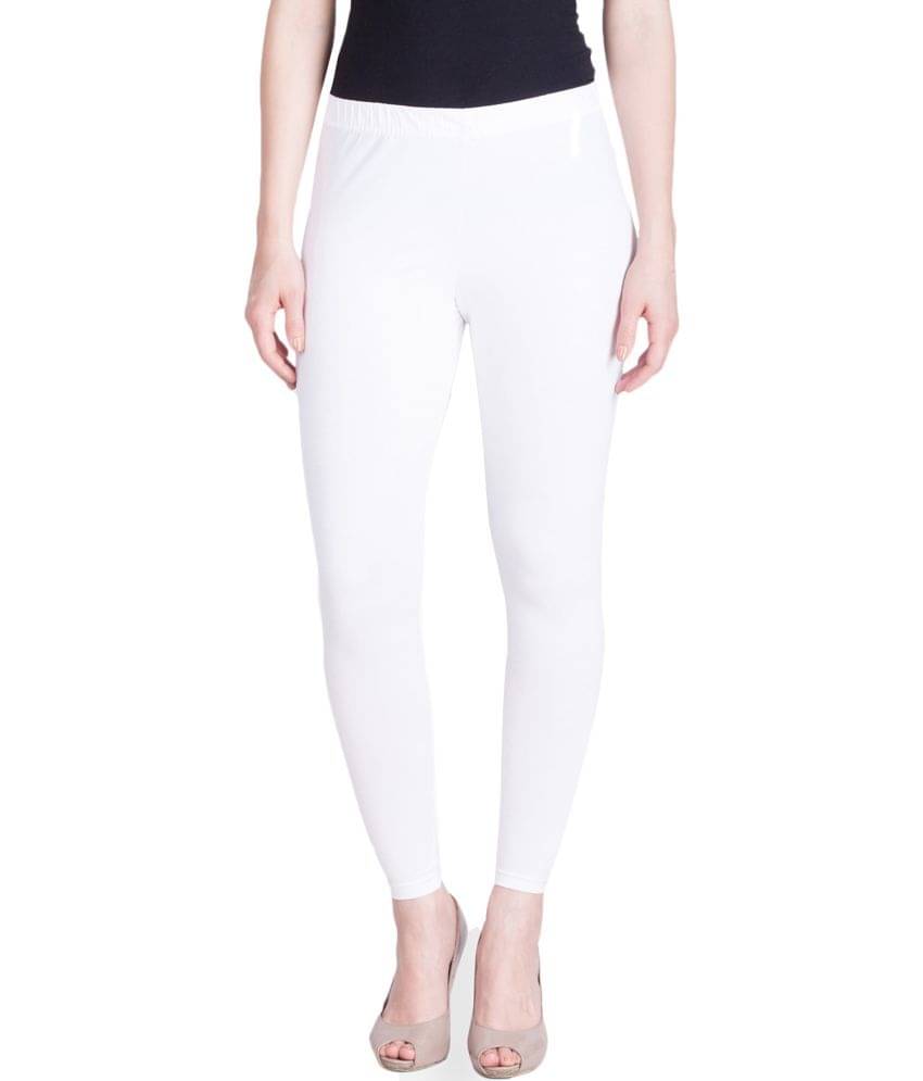     			Lux Lyra - White Cotton Women's Leggings ( Pack of 1 )