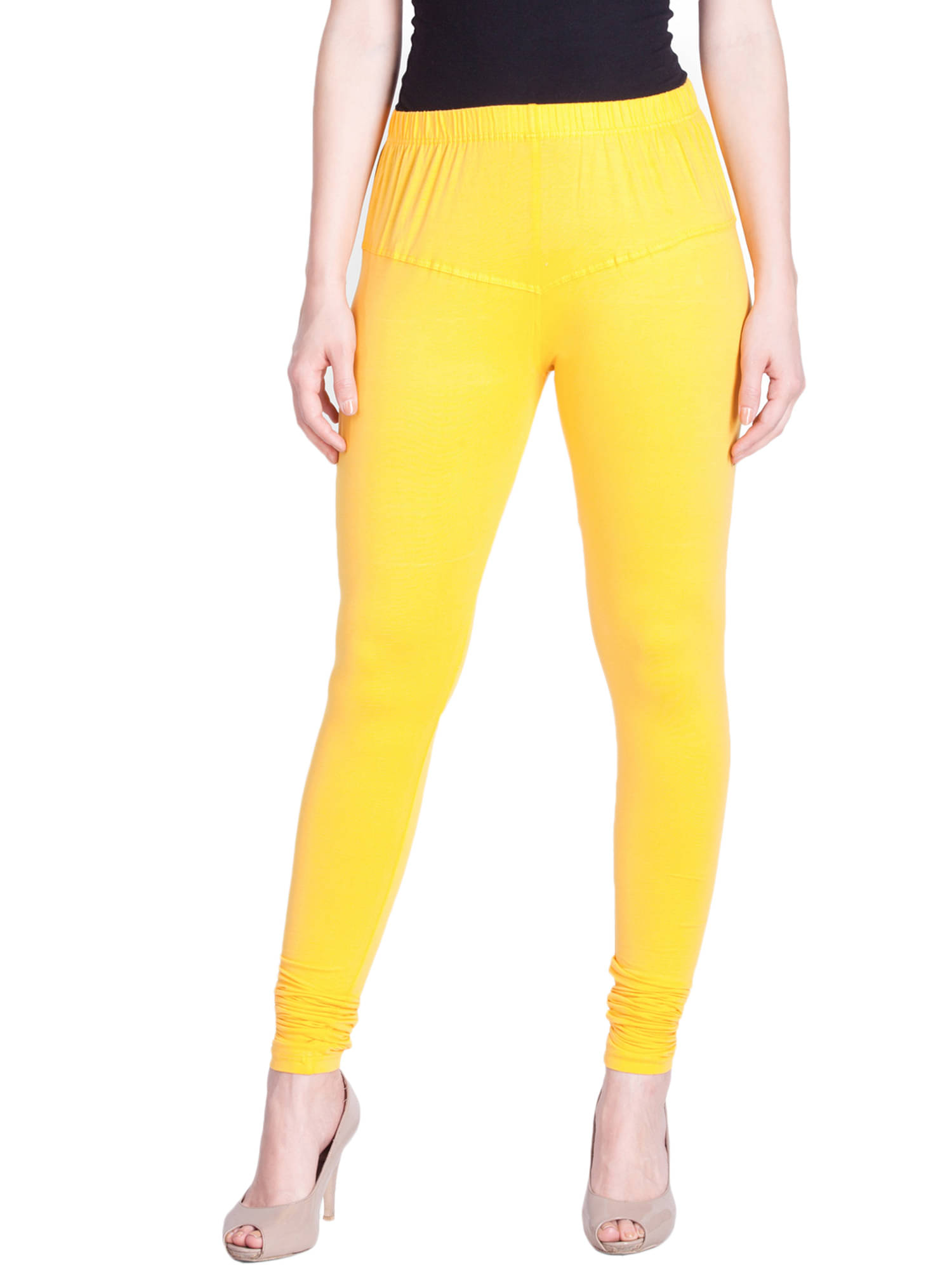     			Lux Lyra - Yellow Cotton Women's Leggings ( Pack of 1 )