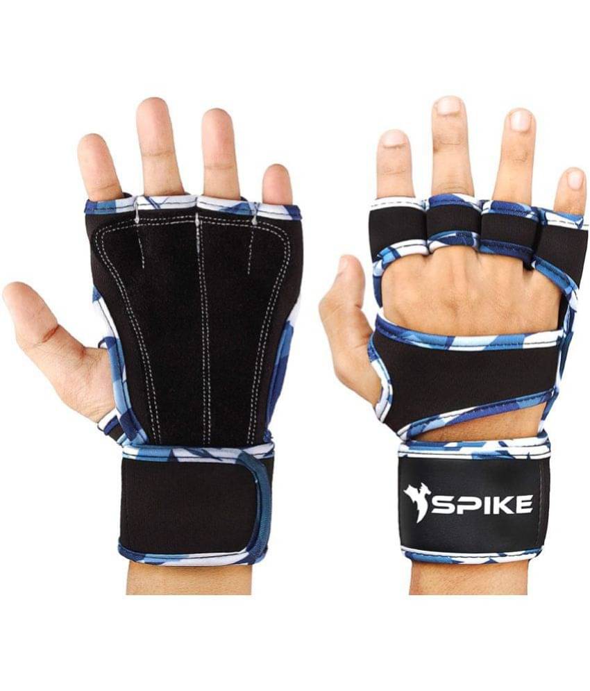 Spike - Black Full Fingered Gym Gloves ( 1 Pair )     			Spike - Black Full Fingered Gym Gloves ( 1 Pair )