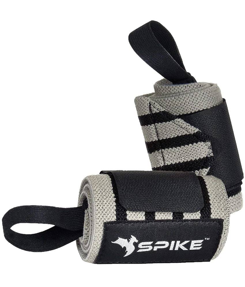     			Spike - Grey Nylon Wrist Wrap ( 1 Pair )