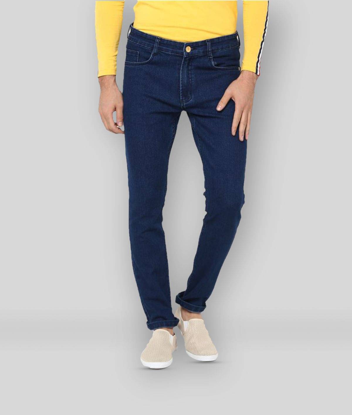     			Urbano Fashion - Dark Blue Cotton Blend Slim Fit Men's Jeans ( Pack of 1 )