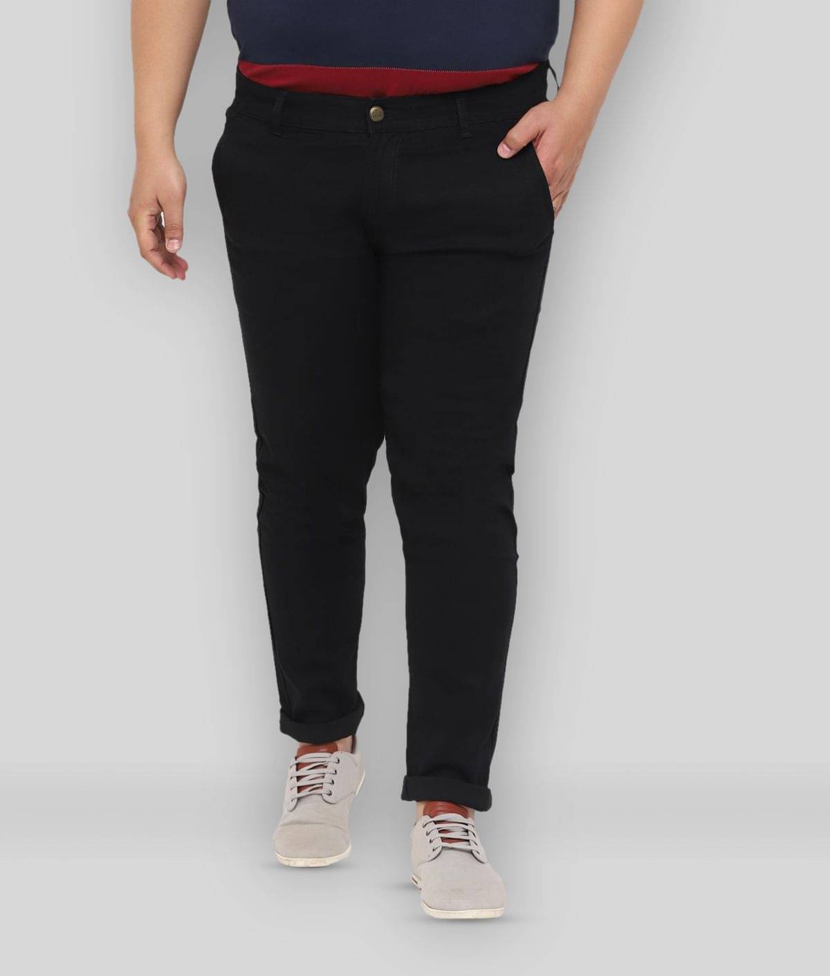     			Urbano Plus - Black Cotton Blend Regular Fit Men's Jeans ( Pack of 1 )