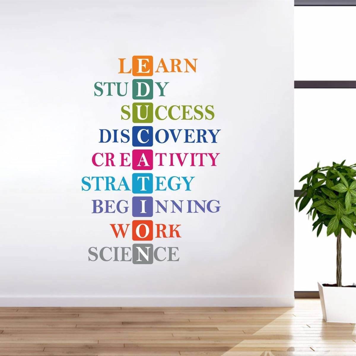    			Asmi Collection Education Motivational Quotes Wall Sticker ( 90 x 60 cms )